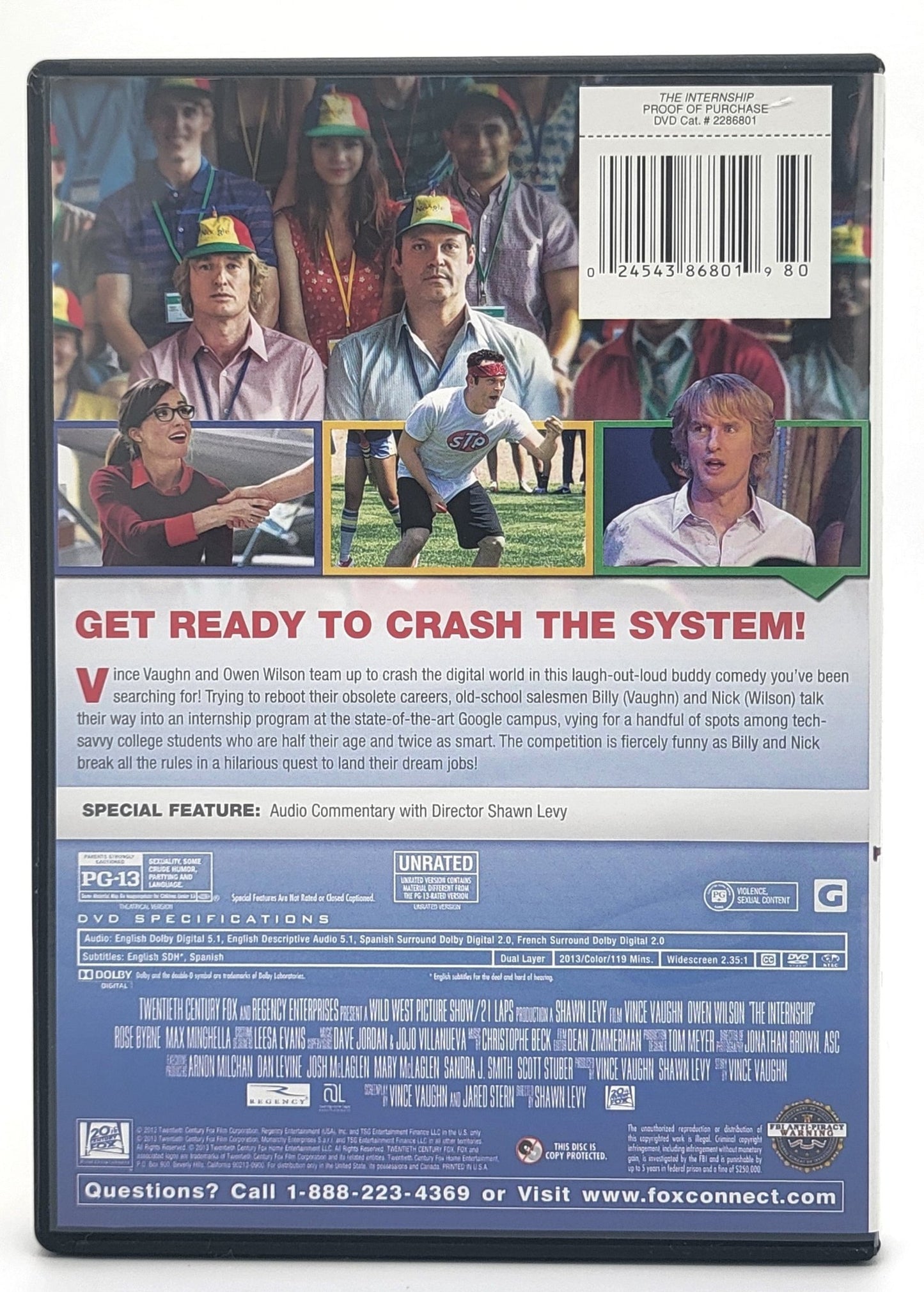 20th Century Fox Home Entertainment - The Internship | DVC | Unrated - Widescreen - DVD - Steady Bunny Shop