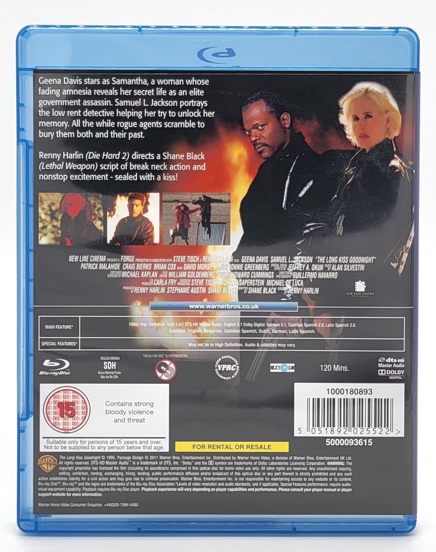 Warner Brother Family Entertainment - The Long Kiss Goodnight | Blu Ray - Blu-ray - Steady Bunny Shop