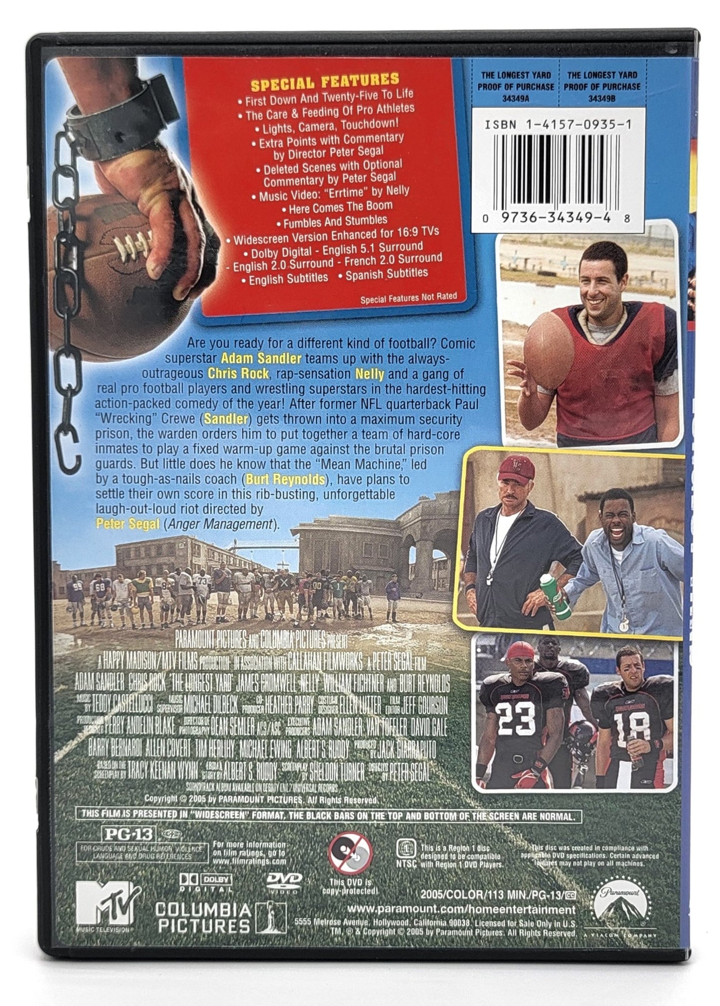 Paramount Pictures Home Entertainment - The Longest Yard | DVD | Widescreen - Collector's Edition - DVD - Steady Bunny Shop