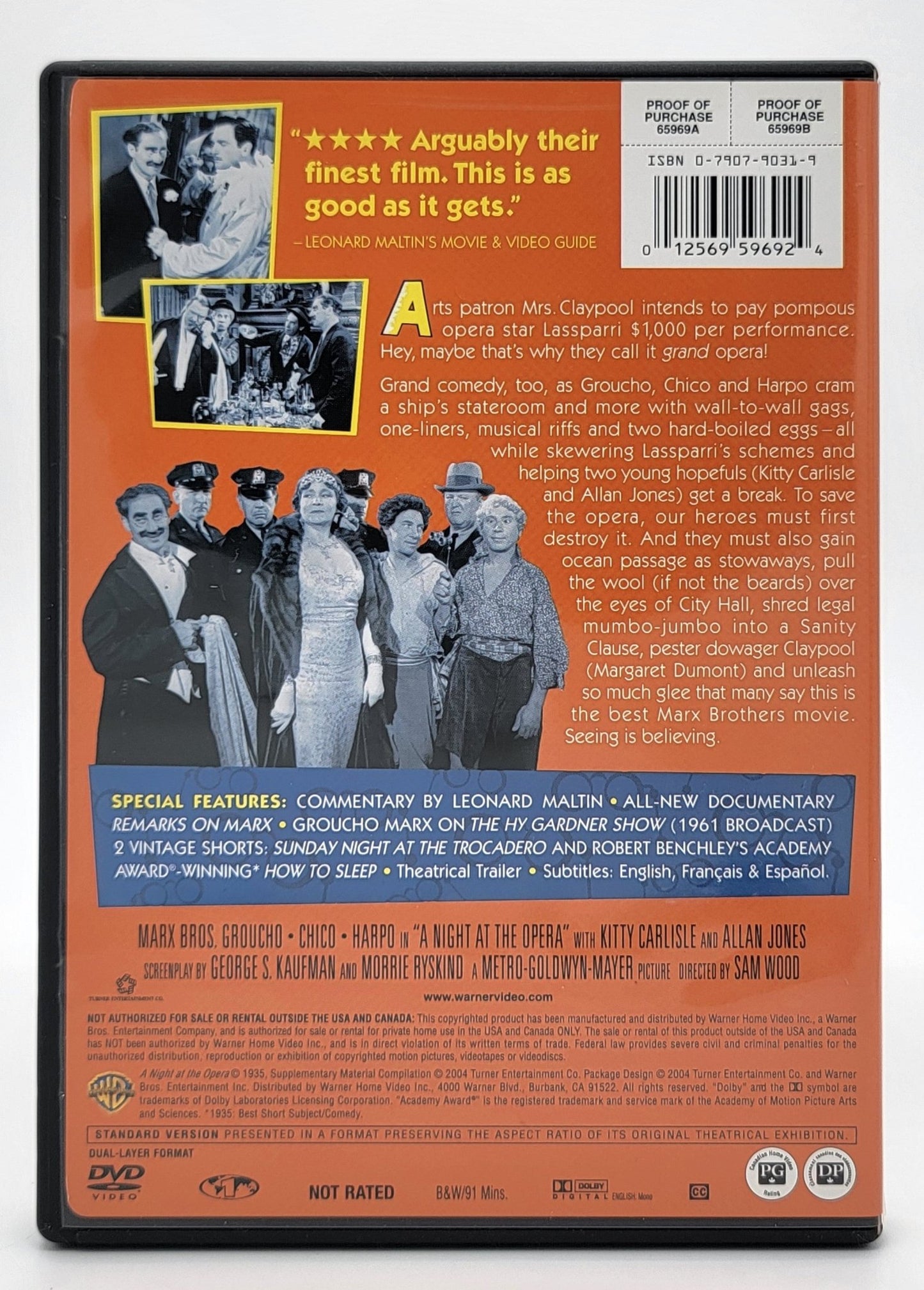 Warner Bothers - The Marx Brothers Collection | DVD | 5 Discs set - 7 Movies - DVD - Steady Bunny Shop