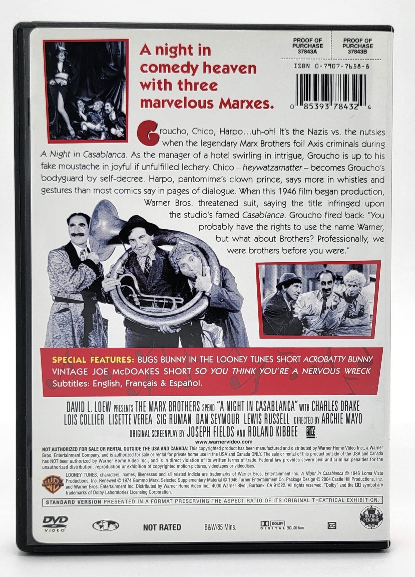 Warner Bothers - The Marx Brothers Collection | DVD | 5 Discs set - 7 Movies - DVD - Steady Bunny Shop