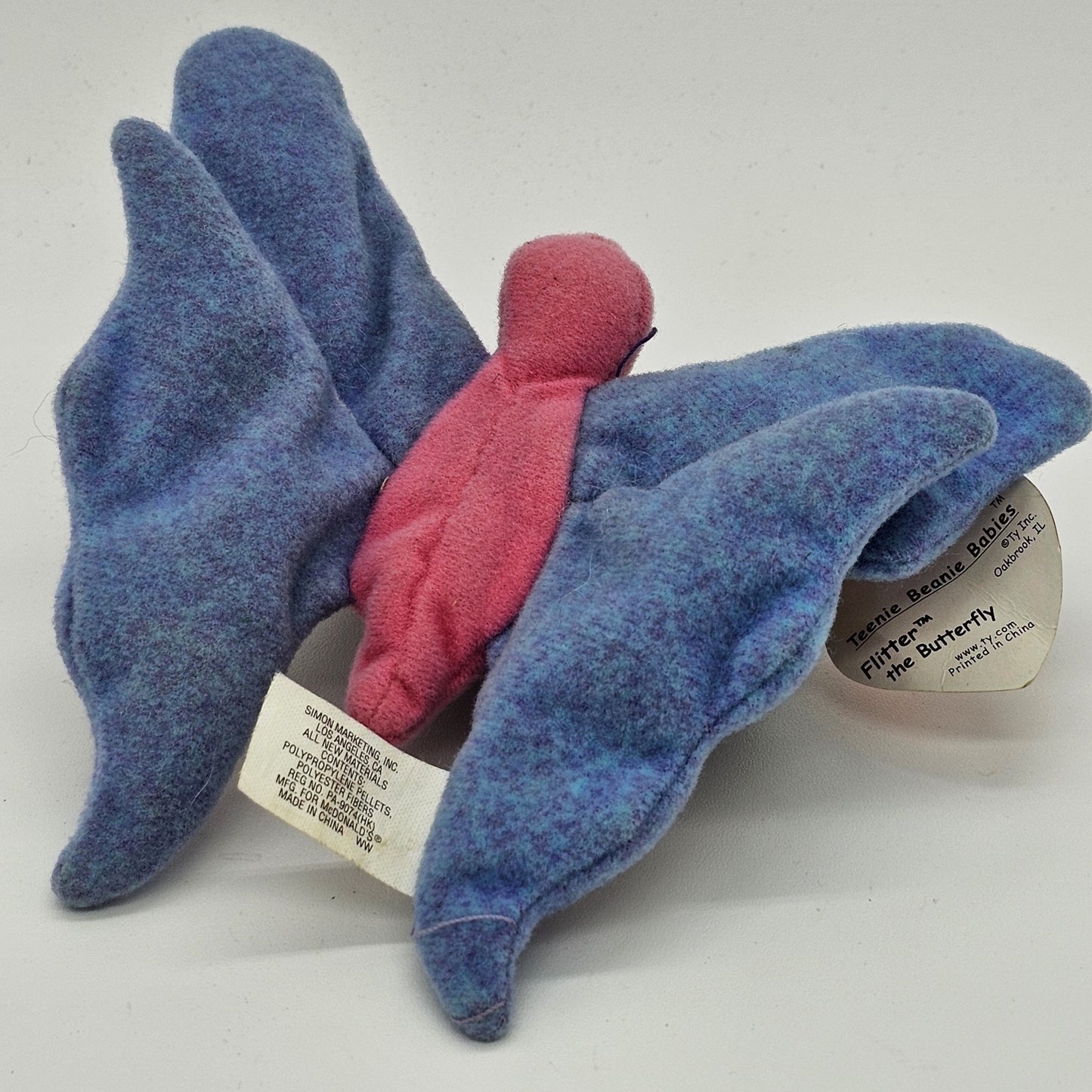 Ty - Ty Teenie Beanie Babies | McDonalds | Flitter The Butterfly | Beanie Baby Toy - Beanie Baby - Steady Bunny Shop