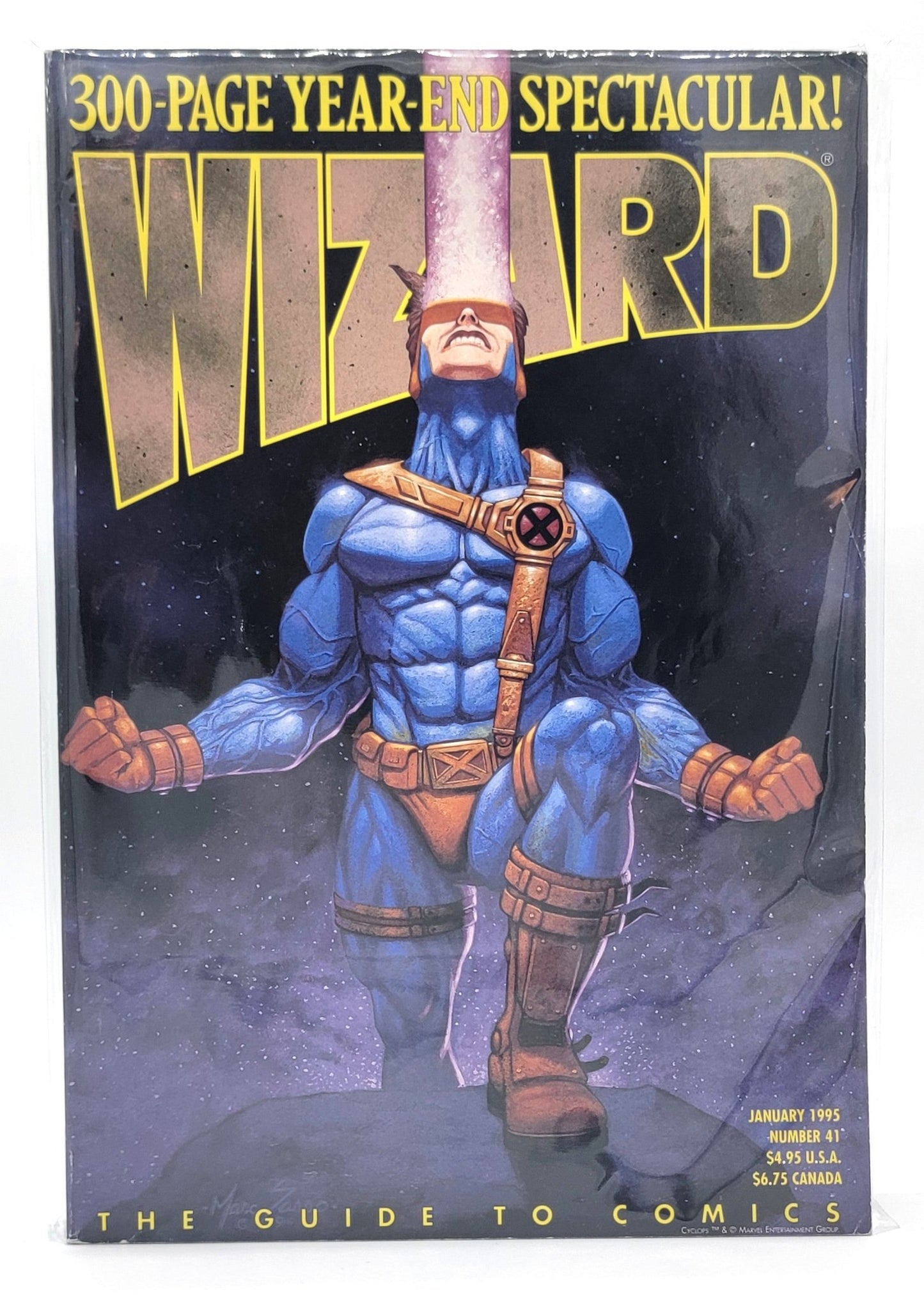 Wizard Entertainment - Wizard The Guide to Comic #41 - 300 Page Year End Spectacular / Jan 1995 - Entertainment Magazine - Steady Bunny Shop