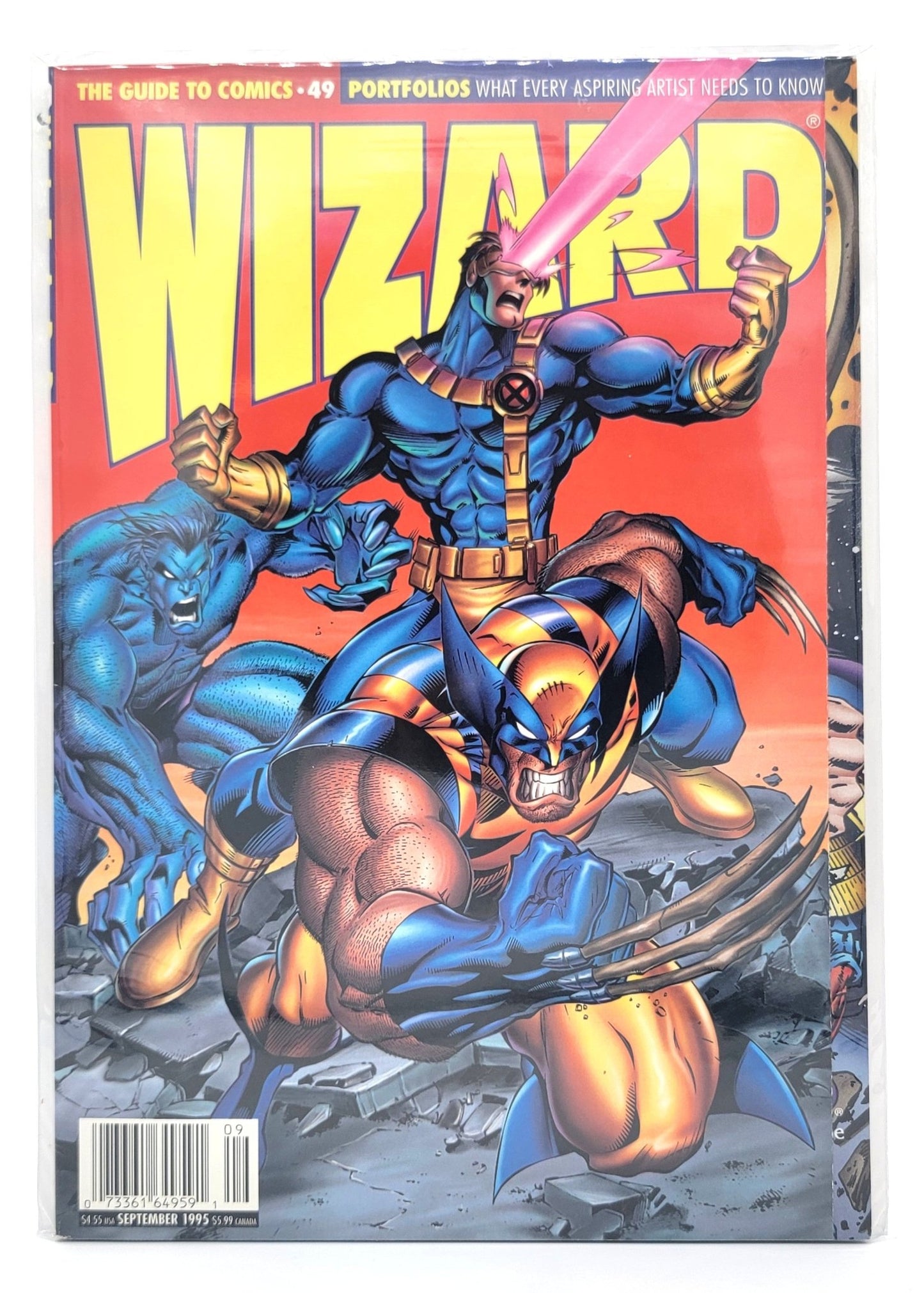 Wizard Entertainment - Wizard - The Guide to Comics #49 - The Magazine of Comics / Sept 1995 - Entertainment Magazine - Steady Bunny Shop