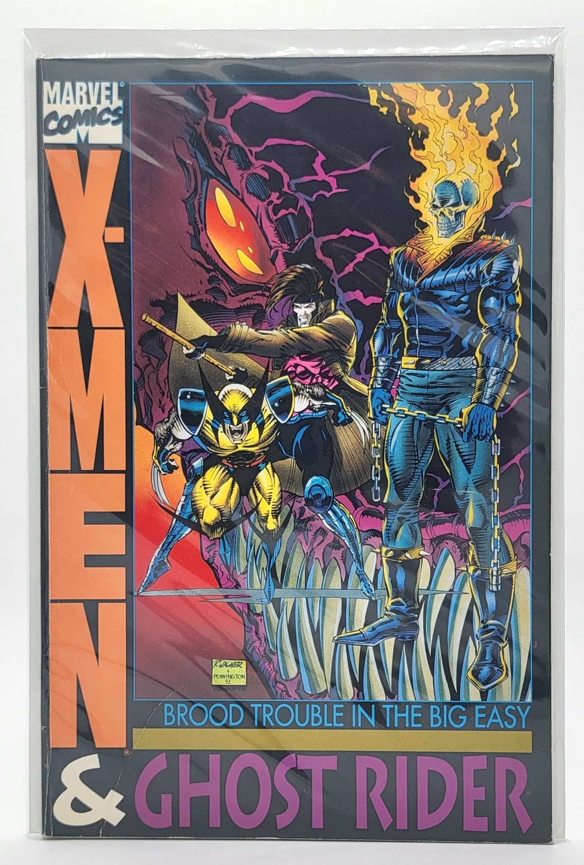 Marvel Comics - X - Men & Ghost Rider - Blood Trouble in the Big Easy / Marvel Comics - 1993 - Comic Book - Steady Bunny Shop