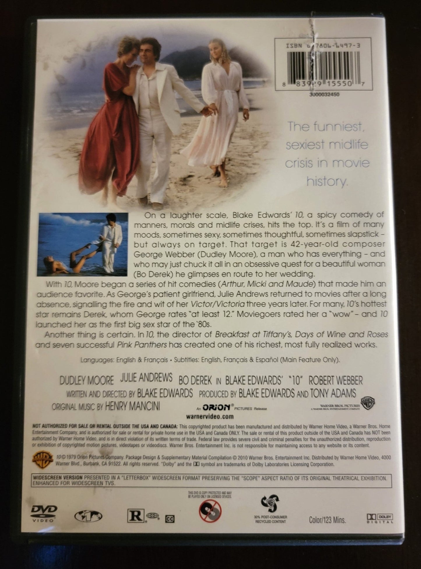 Warner Brothers - " 10 " Bo Derek | DVD | Widescreen - DVD - Steady Bunny Shop