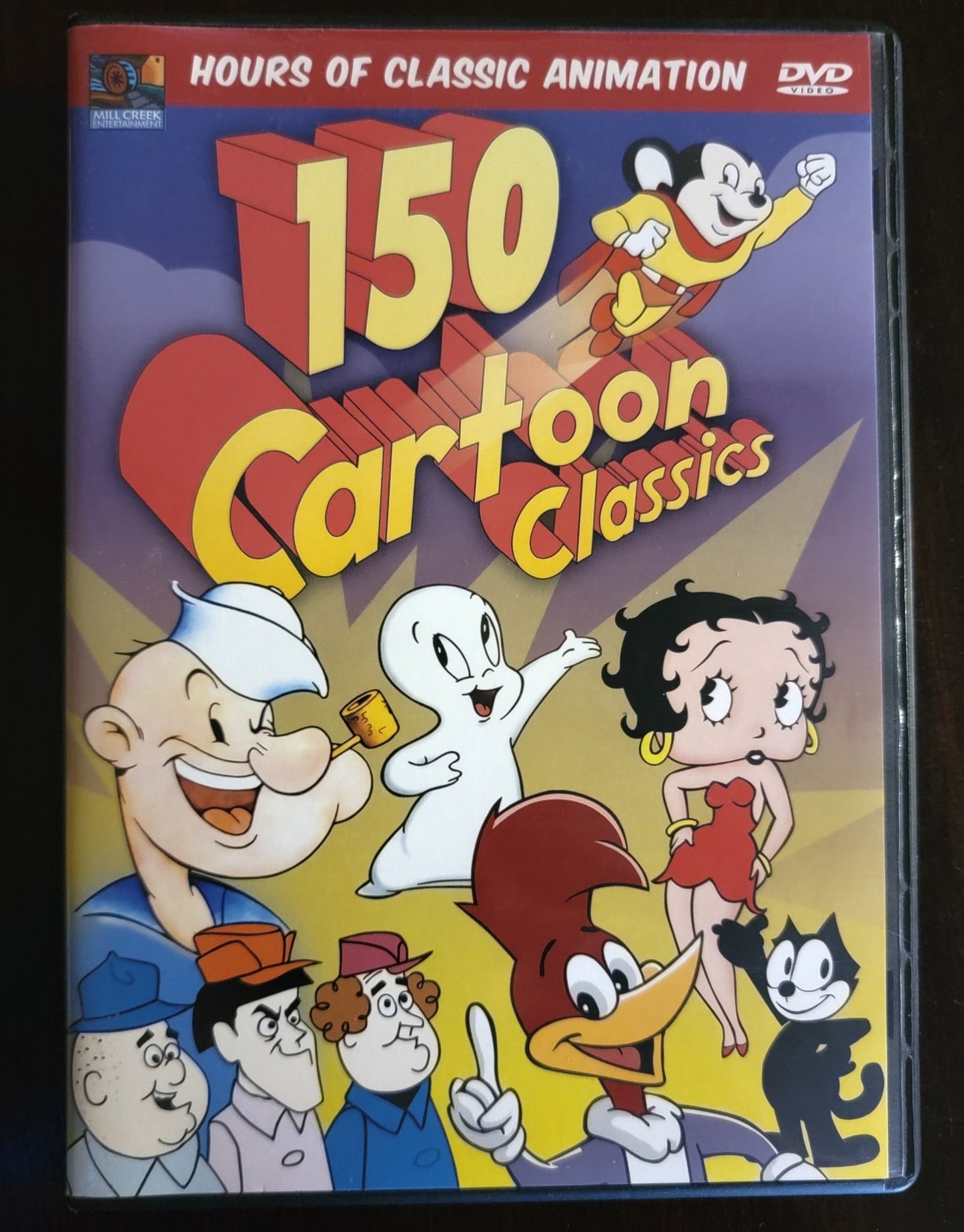 Mill Creek Entertainment - 150 Cartoon Classics | DVD | 3 Disks Set Hours of Classic Animation - DVD - Steady Bunny Shop