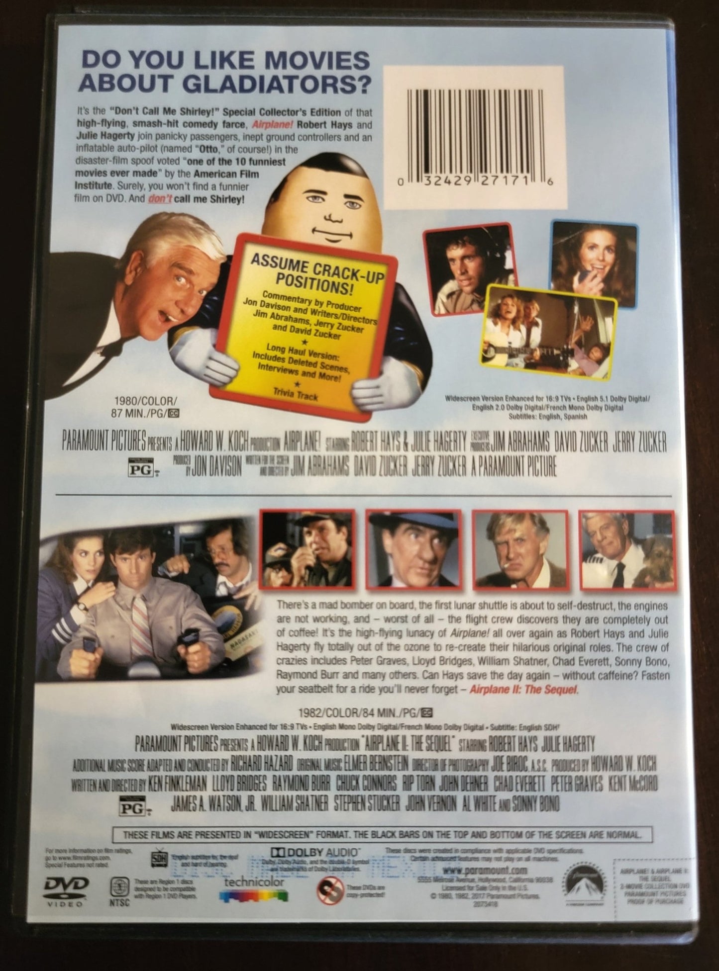 Paramount Pictures Home Entertainment - Airplane & Airplane II The Sequel | DVD 2 Movie Collection - Widescreen - DVD - Steady Bunny Shop