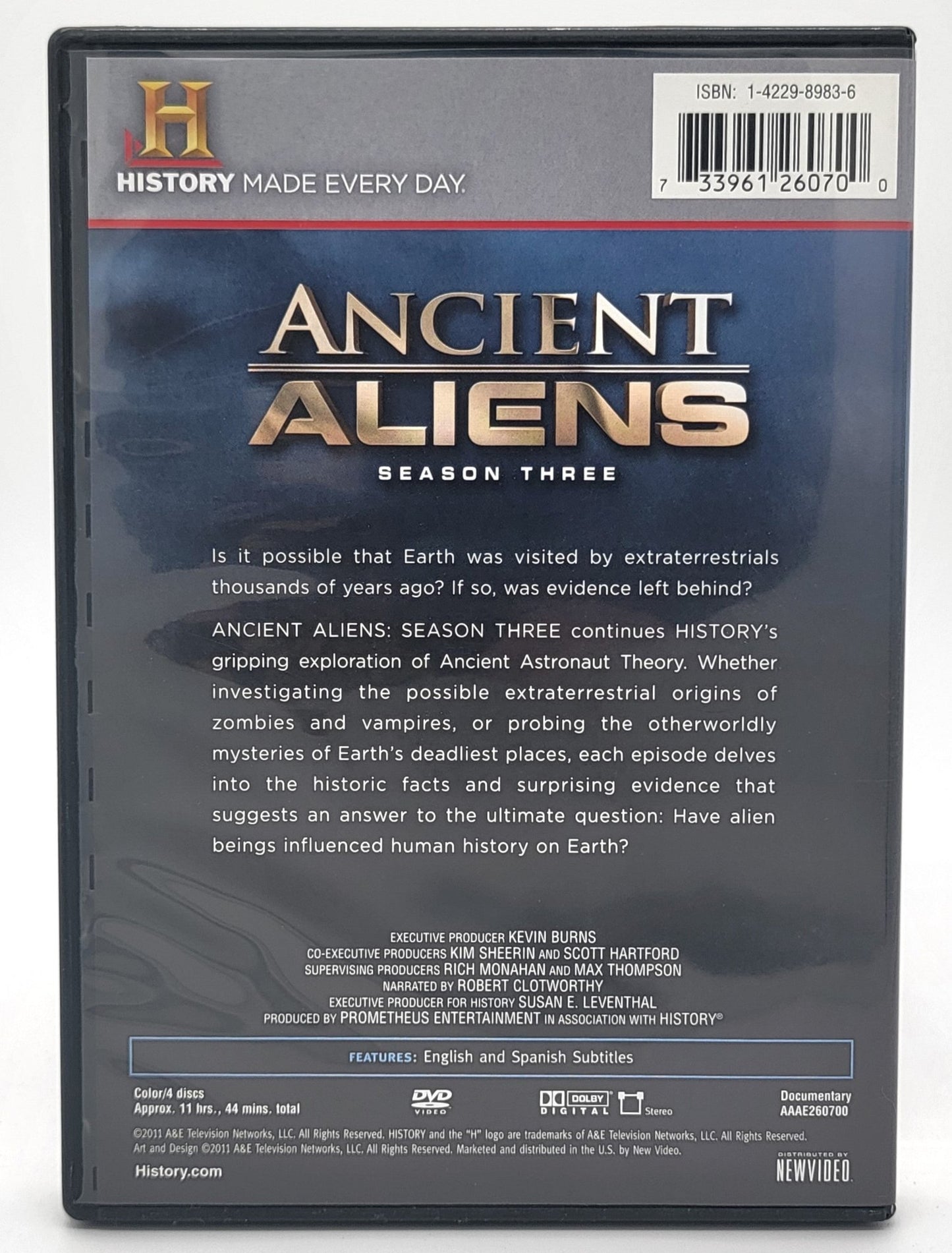 Lionsgate Home Entertainment - Ancient Aliens | DVD | Season Three History Channel - 4 DVD's - DVD - Steady Bunny Shop