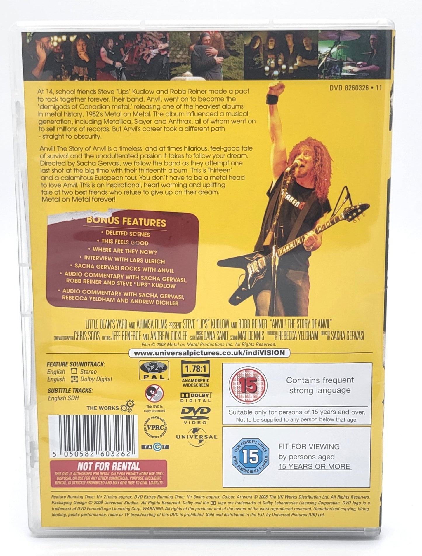 Universal Studios - Anvil | DVD | Widescreen - The Story of Anvil - DVD - Steady Bunny Shop