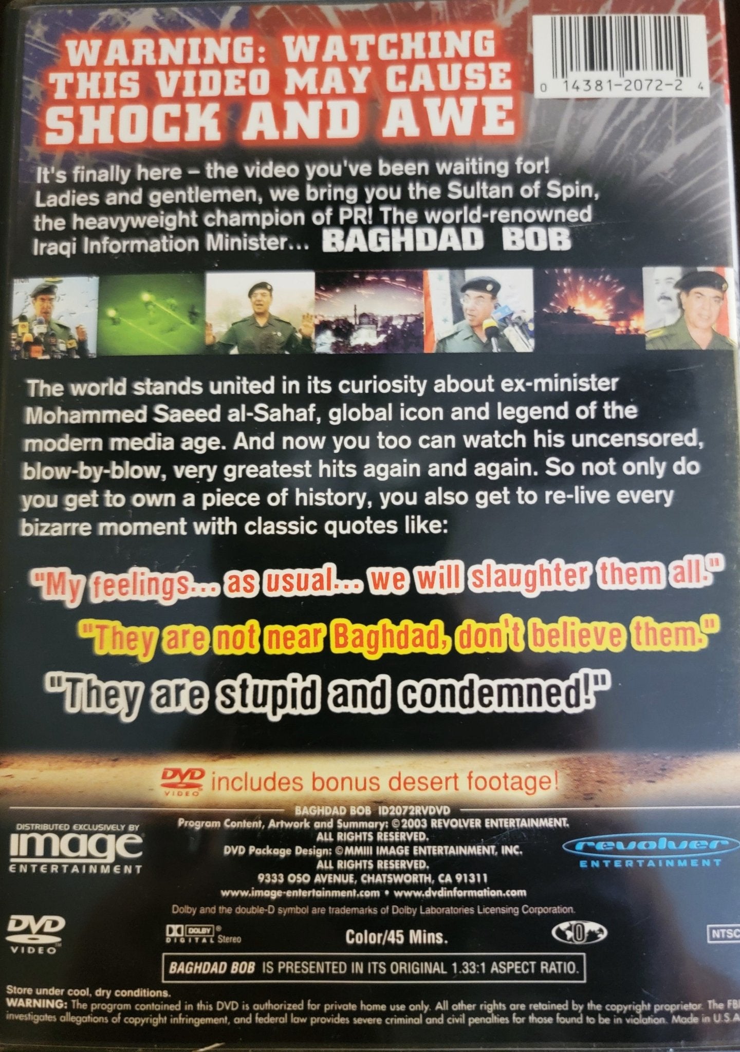 Revolver Entertainment - Baghdad Bob | DVD | Full Screen - DVD - Steady Bunny Shop