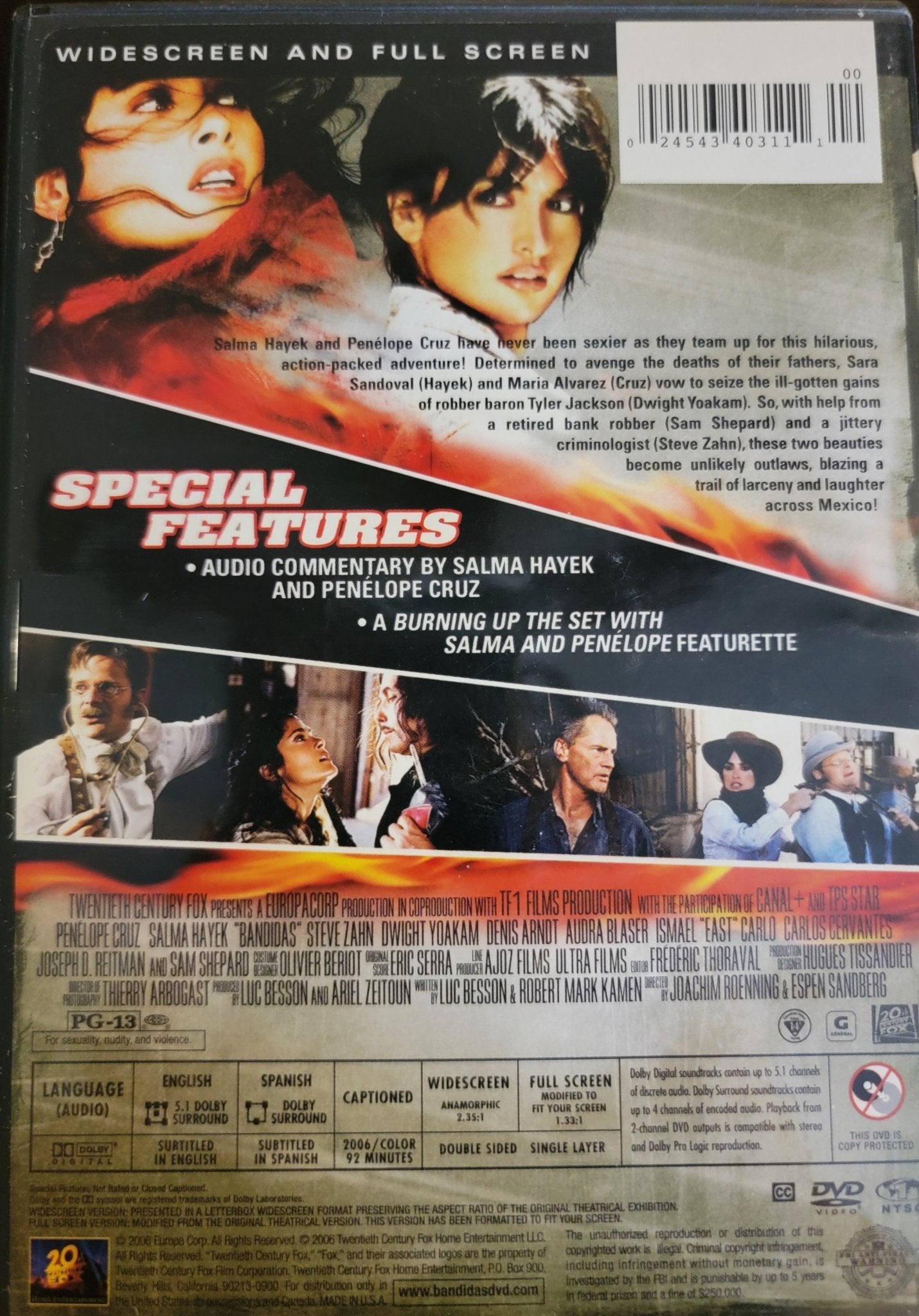 20th Century Fox - Bandidas | DVD | Widescreen & Full Screen - DVD - Steady Bunny Shop