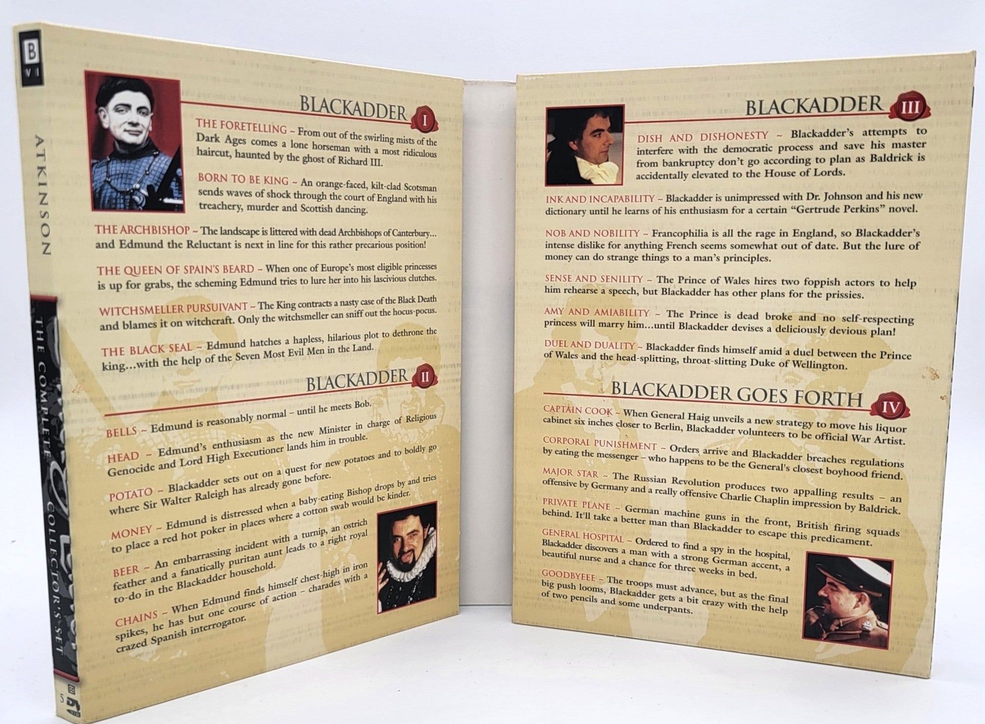 BBC Warner - Black Adder | DVD | The Complete Collector's Set - DVD - Steady Bunny Shop