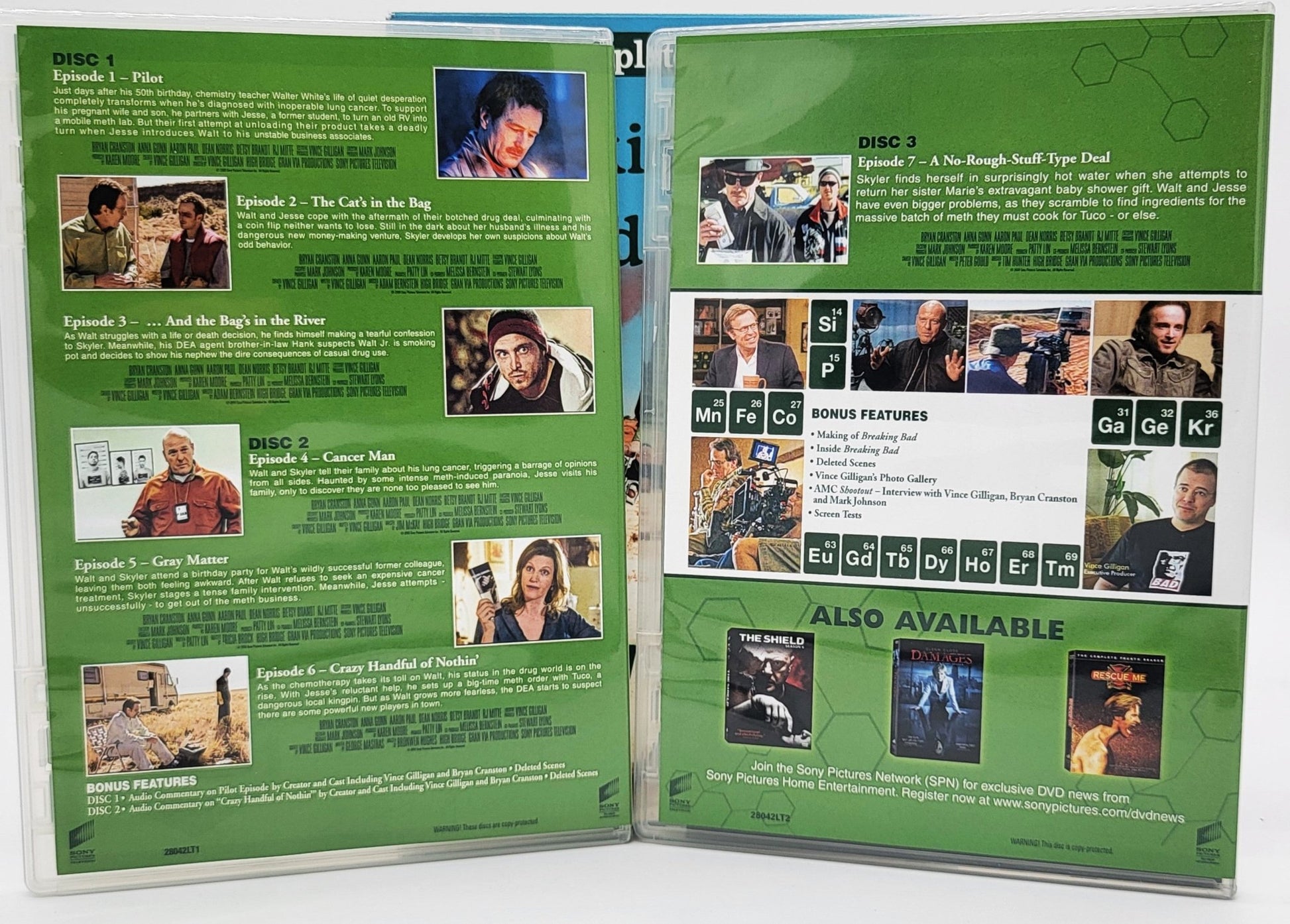 Sony Pictures Home Entertainment - Breaking Bad | DVD | The Complete First Season - DVD - Steady Bunny Shop