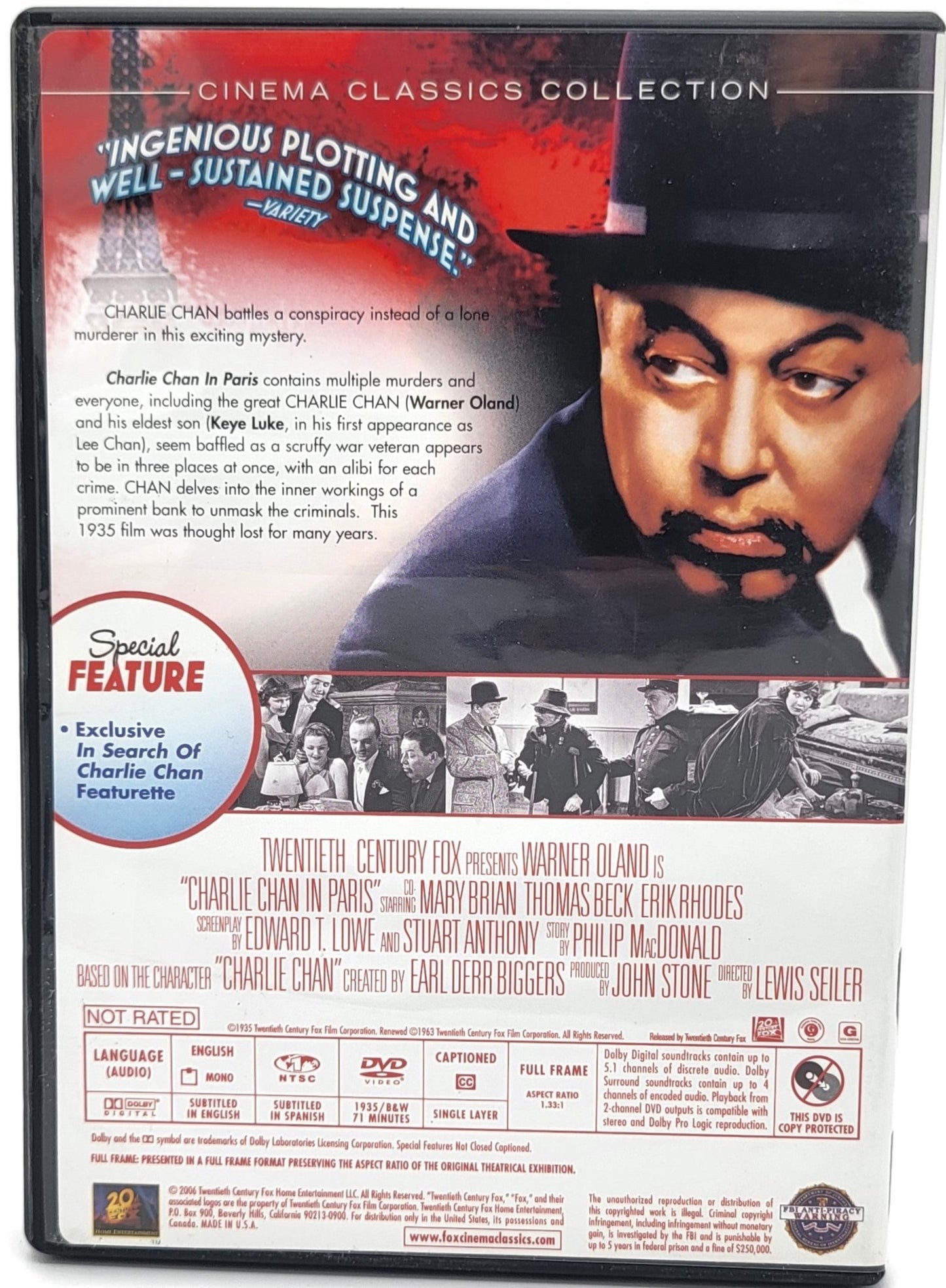 20th Century Fox - Charlie Chan Volume 1 | DVD | 4 Disc Movie Set | Cinema Classics Collection - DVD - Steady Bunny Shop