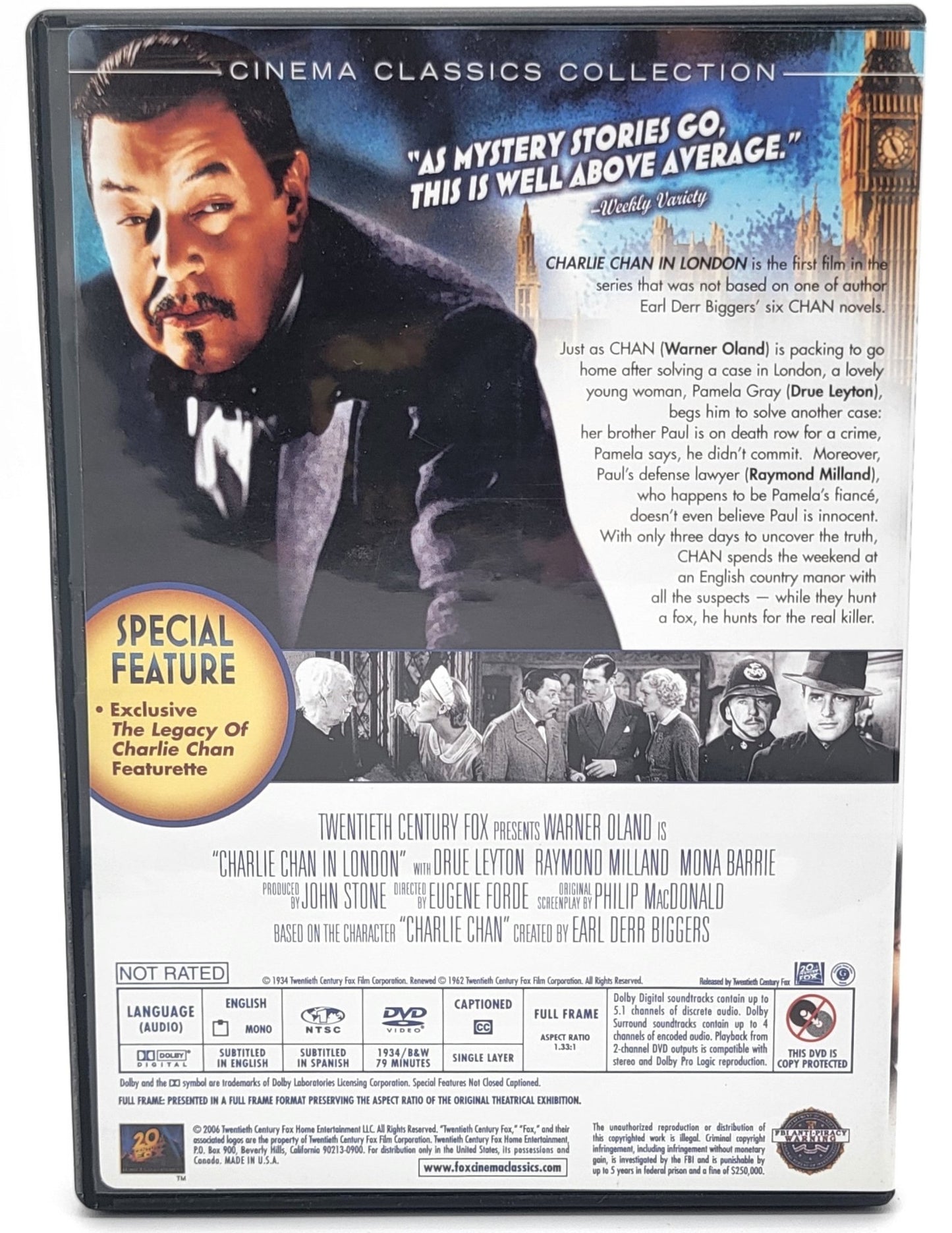 20th Century Fox - Charlie Chan Volume 1 | DVD | 4 Disc Movie Set | Cinema Classics Collection - DVD - Steady Bunny Shop