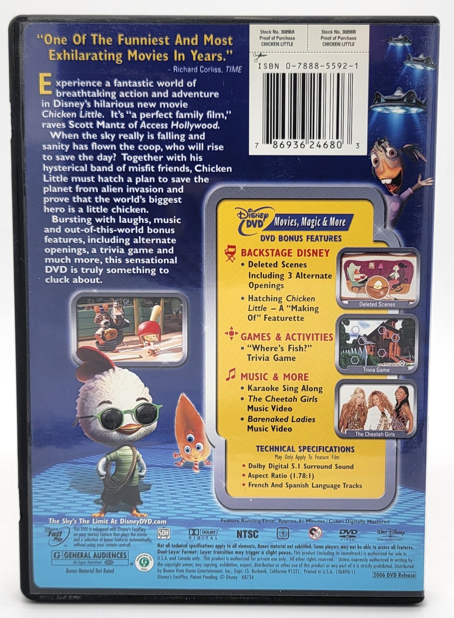 Disney DVD - Chicken Little | DVD - DVD - Steady Bunny Shop