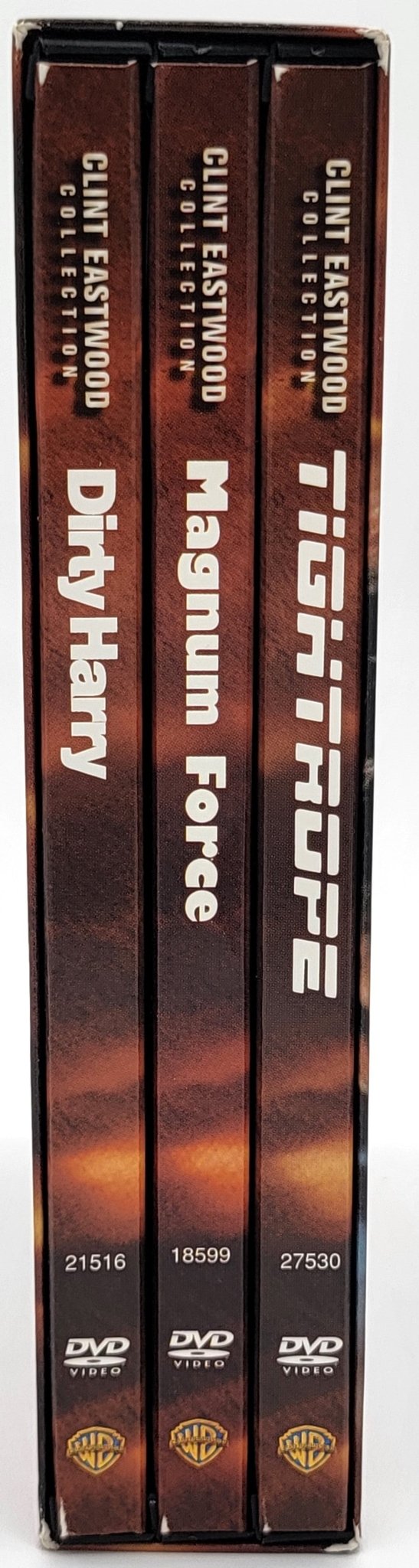 Warner Brothers - Clint Eastwood Cop 3 DVD Box Set Dirty Harry Tight Rope Magnum Force | DVD | Clint Eastwood Collection - DVD - Steady Bunny Shop