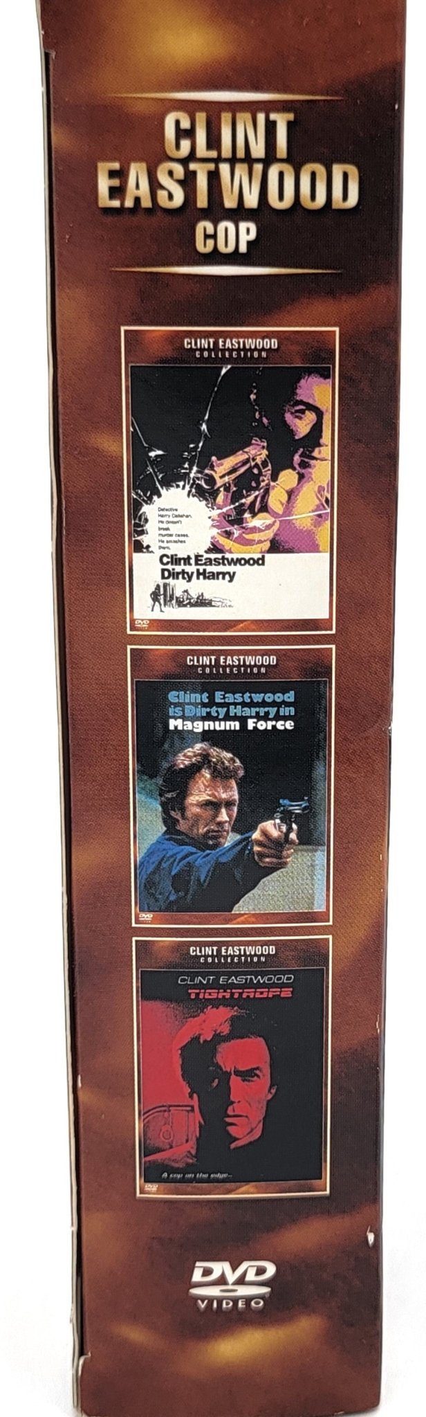 Warner Brothers - Clint Eastwood Cop 3 DVD Box Set Dirty Harry Tight Rope Magnum Force | DVD | Clint Eastwood Collection - DVD - Steady Bunny Shop