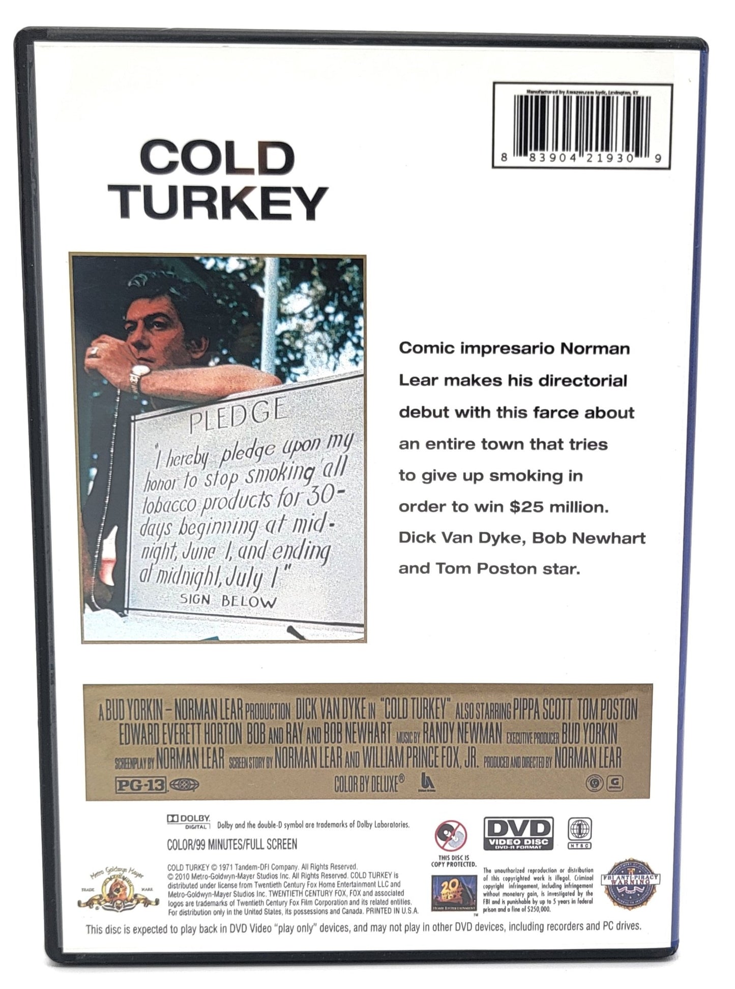 MGM - Cold Turkey | DVD | Full Screen - Hilarious Battle of the Butt - DVD - Steady Bunny Shop