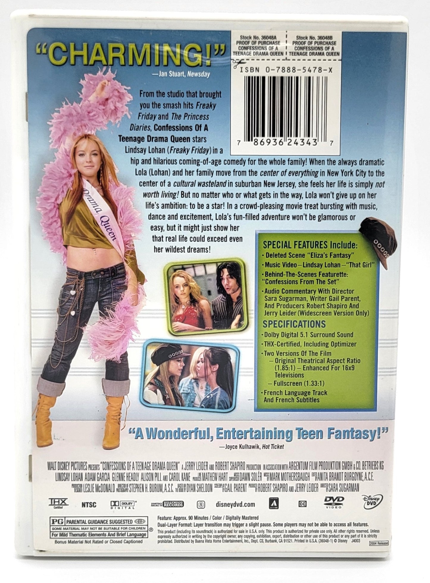 Walt Disney Disney DVD - Confessions of a Teenage Drama Queen | DVD | Fullscreen - DVD - Steady Bunny Shop