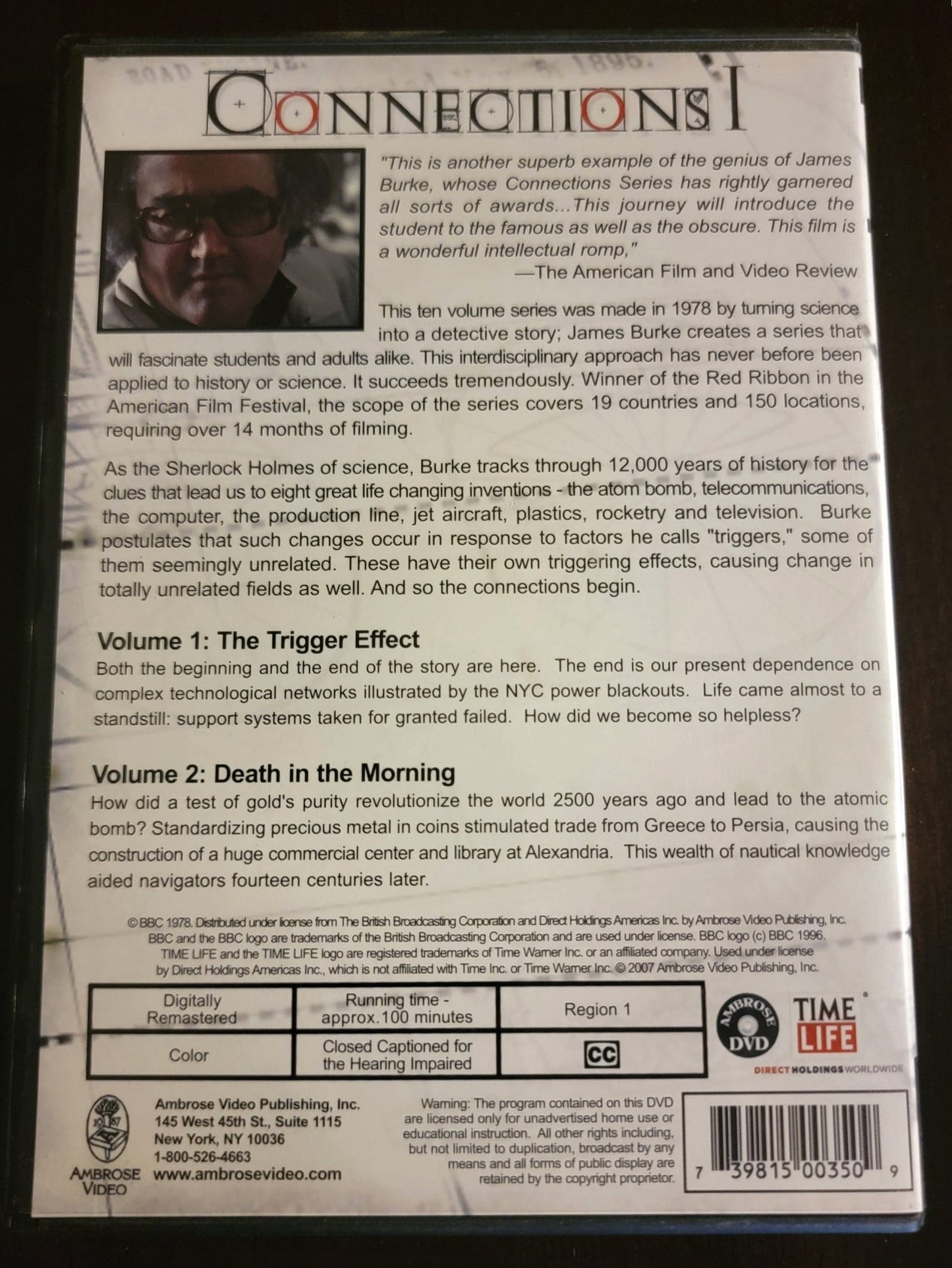 Ambrose DVD - Connections BBC Volume 1 & 10 Volume Set | History Channel - Digitally Remastered - DVD - Steady Bunny Shop