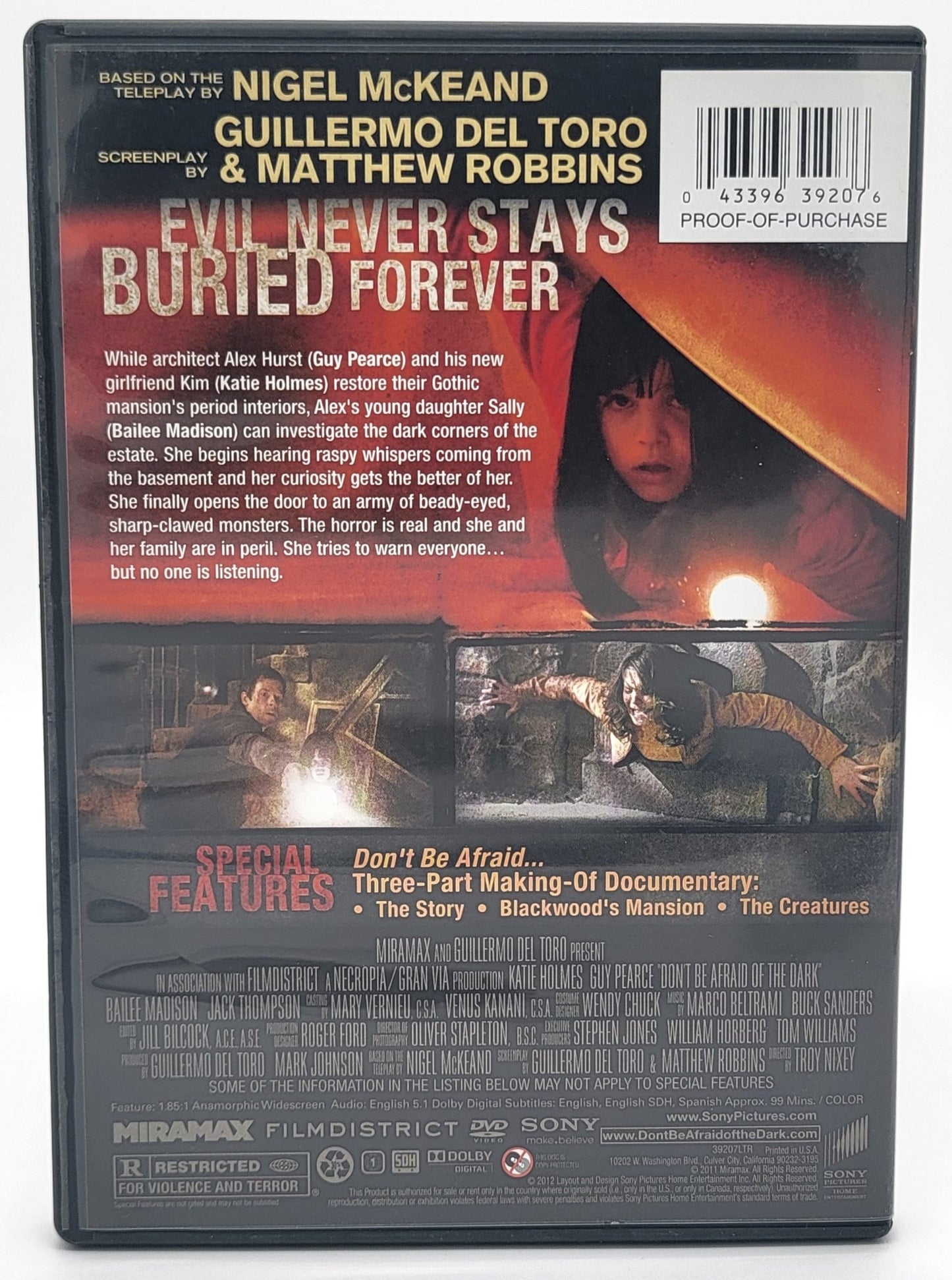 Sony Pictures Home Entertainment - Don't Be Afraid of the Dark | DVD | Widescreen - DVD - Steady Bunny Shop