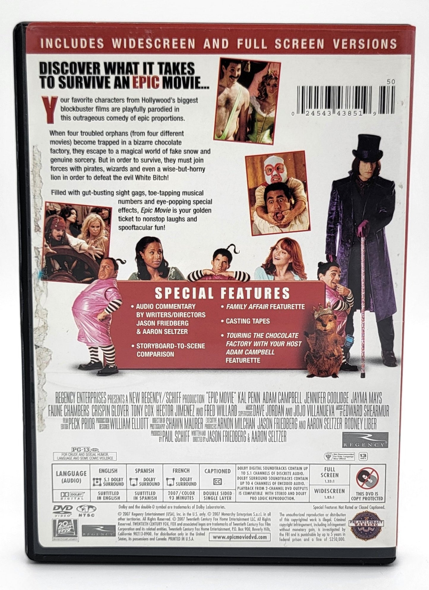 20th Century Fox Home Entertainment - Epic Movie | DVD | Full Screen and Widescreen - DVD - Steady Bunny Shop