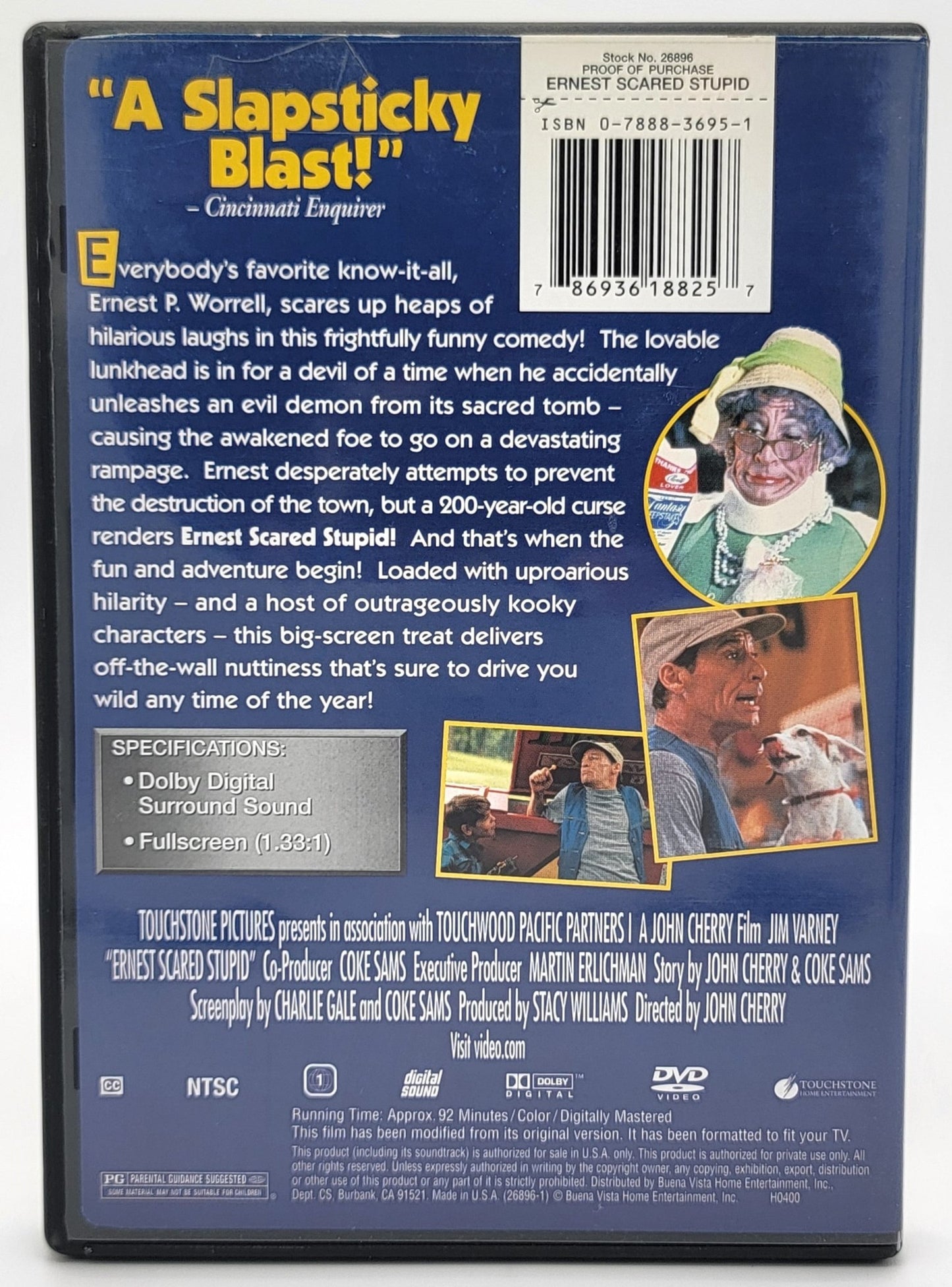 Buena Vista Home Entertainment - Ernest Scared Stupid | DVD | Fullscreen - DVD - Steady Bunny Shop