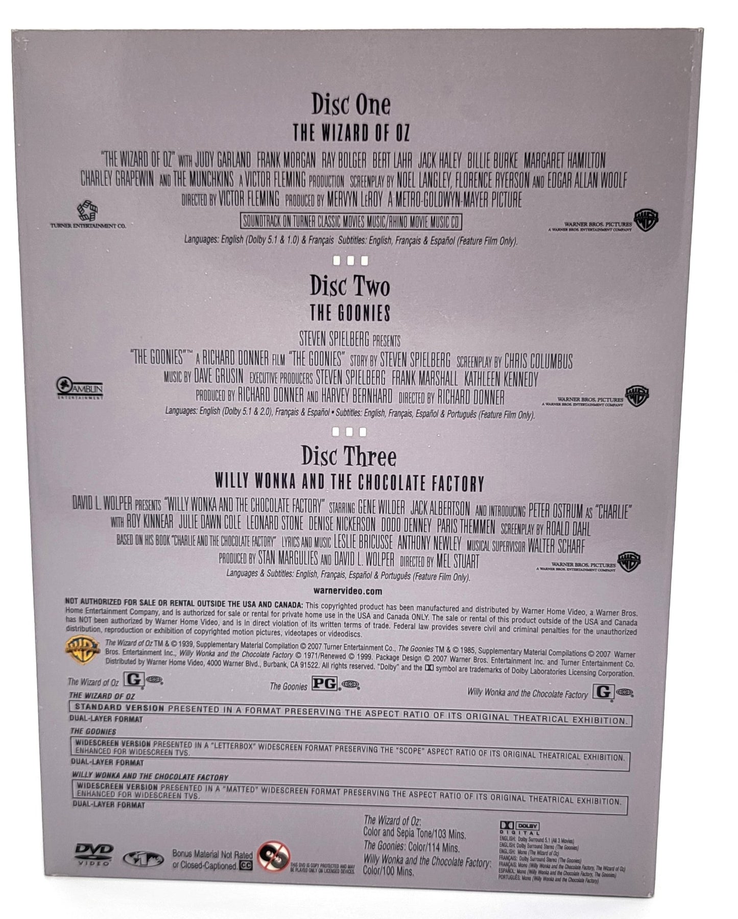Warner Home Video - Essential Classic Family Films | DVD | 3 of the Greatest Films Ever Made - DVD - Steady Bunny Shop