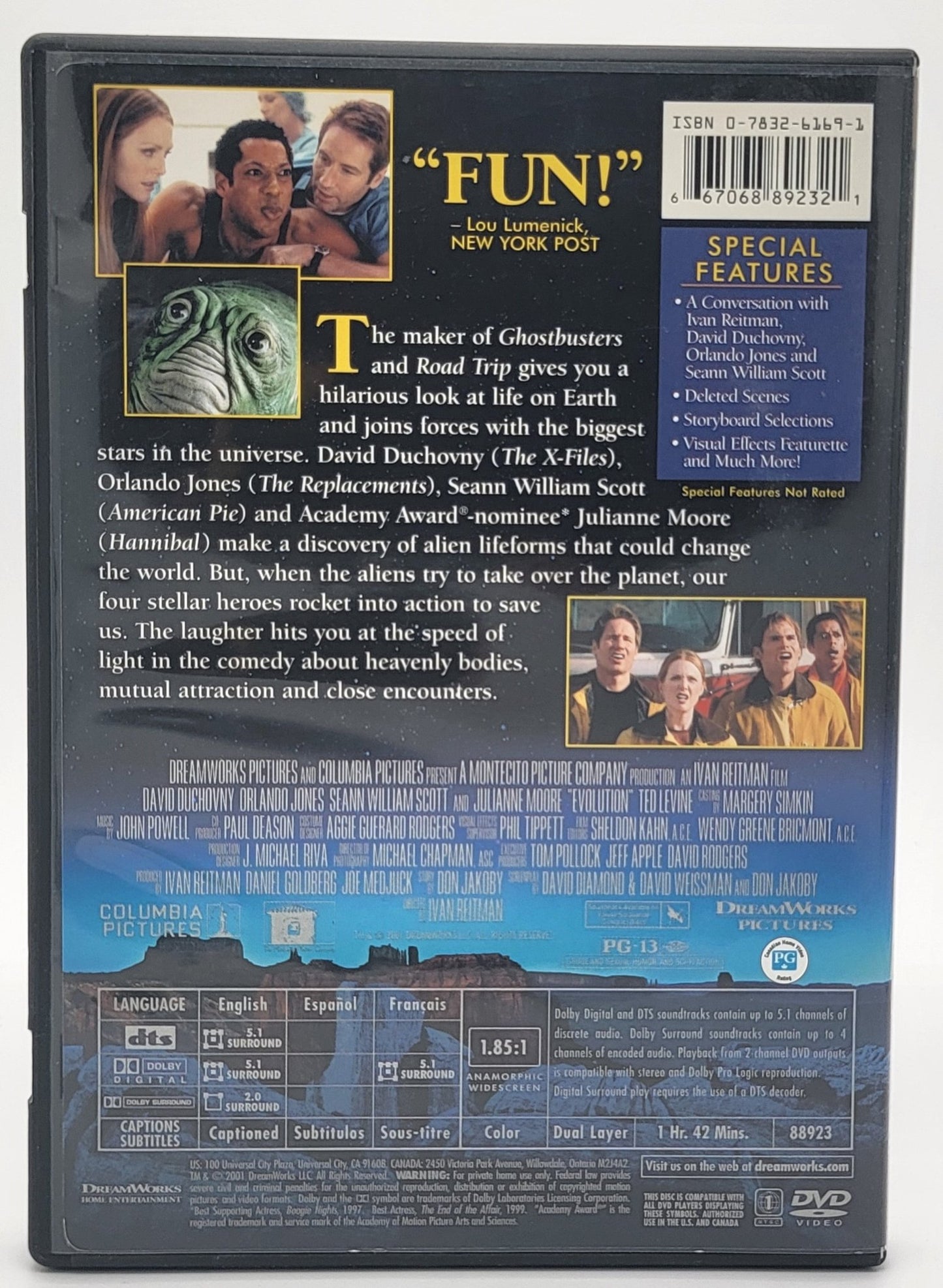 Paramount Home Entertainment - Evolution | DVD | Widescreen - DVD - Steady Bunny Shop