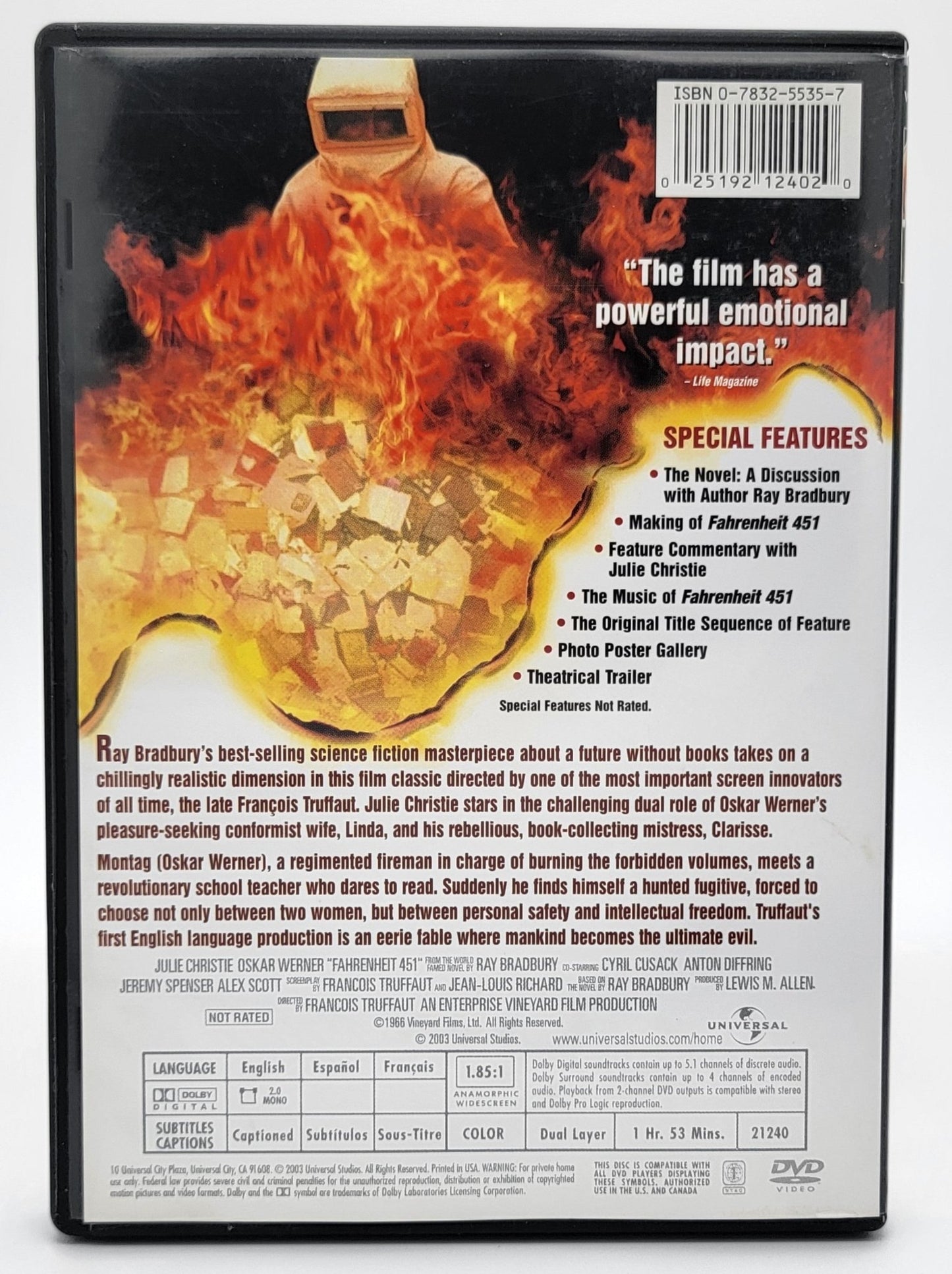Universal Pictures Home Entertainment - Fahrenheit 451 | DVD | Widescreen - DVD - Steady Bunny Shop