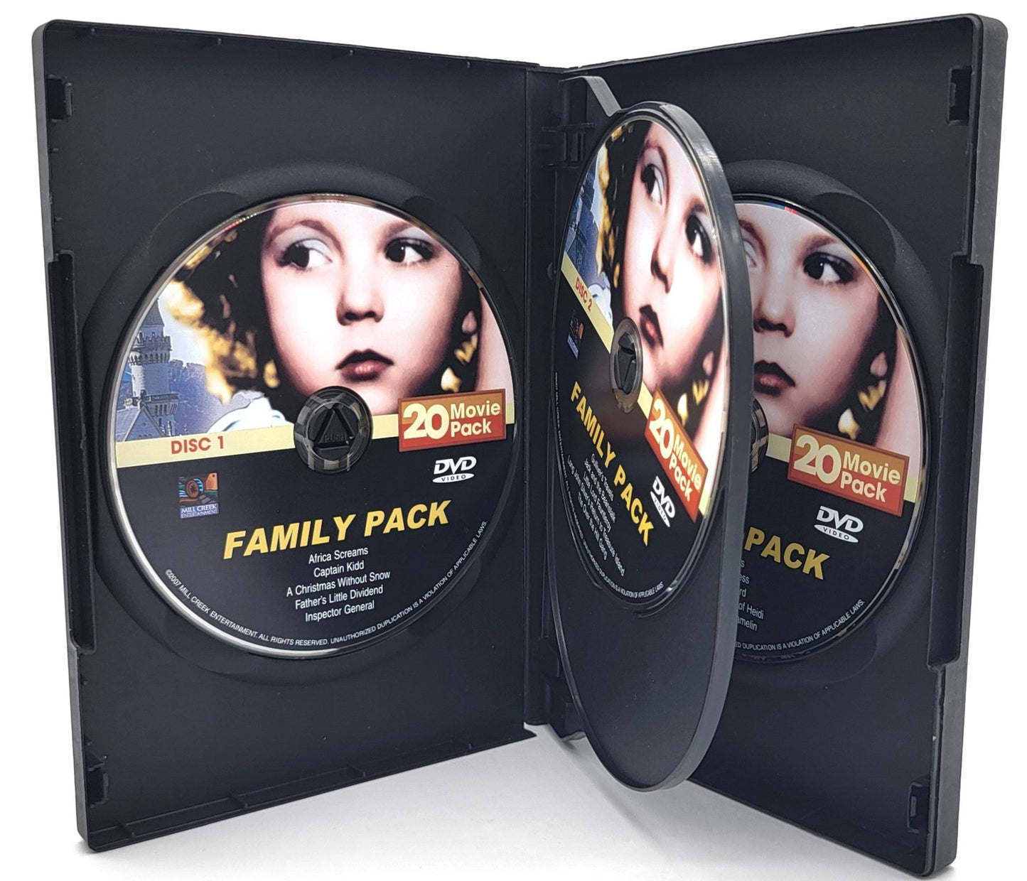 Mill Creek Entertainment - Family Pack | 20 Movie Pack - 4 Digitally Remastered DVD | Classics - DVD - Steady Bunny Shop