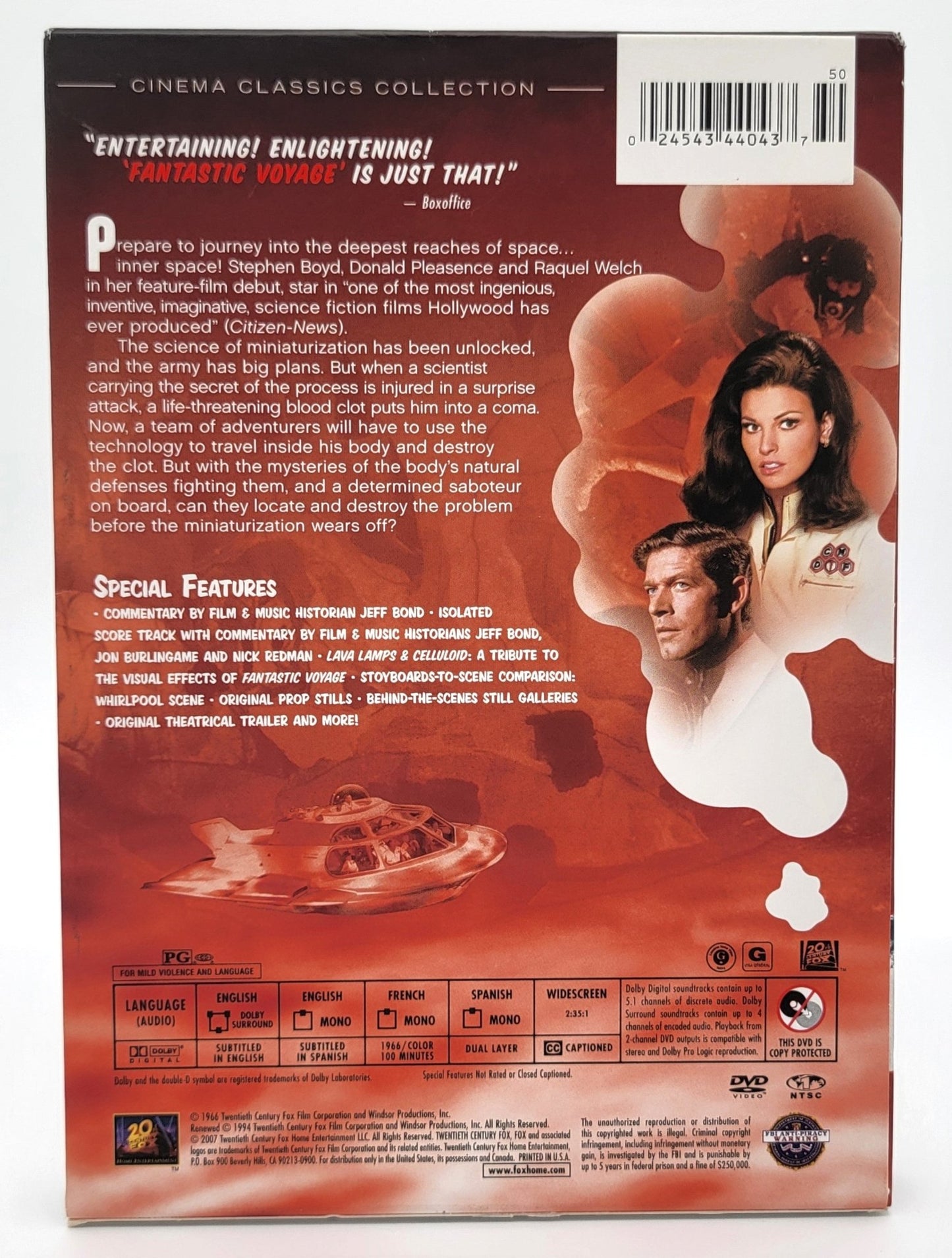 20th Century Fox Home Entertainment - Fantastic Voyage - Special Edition | DVD | Cinema Classics Collection - DVD - Steady Bunny Shop