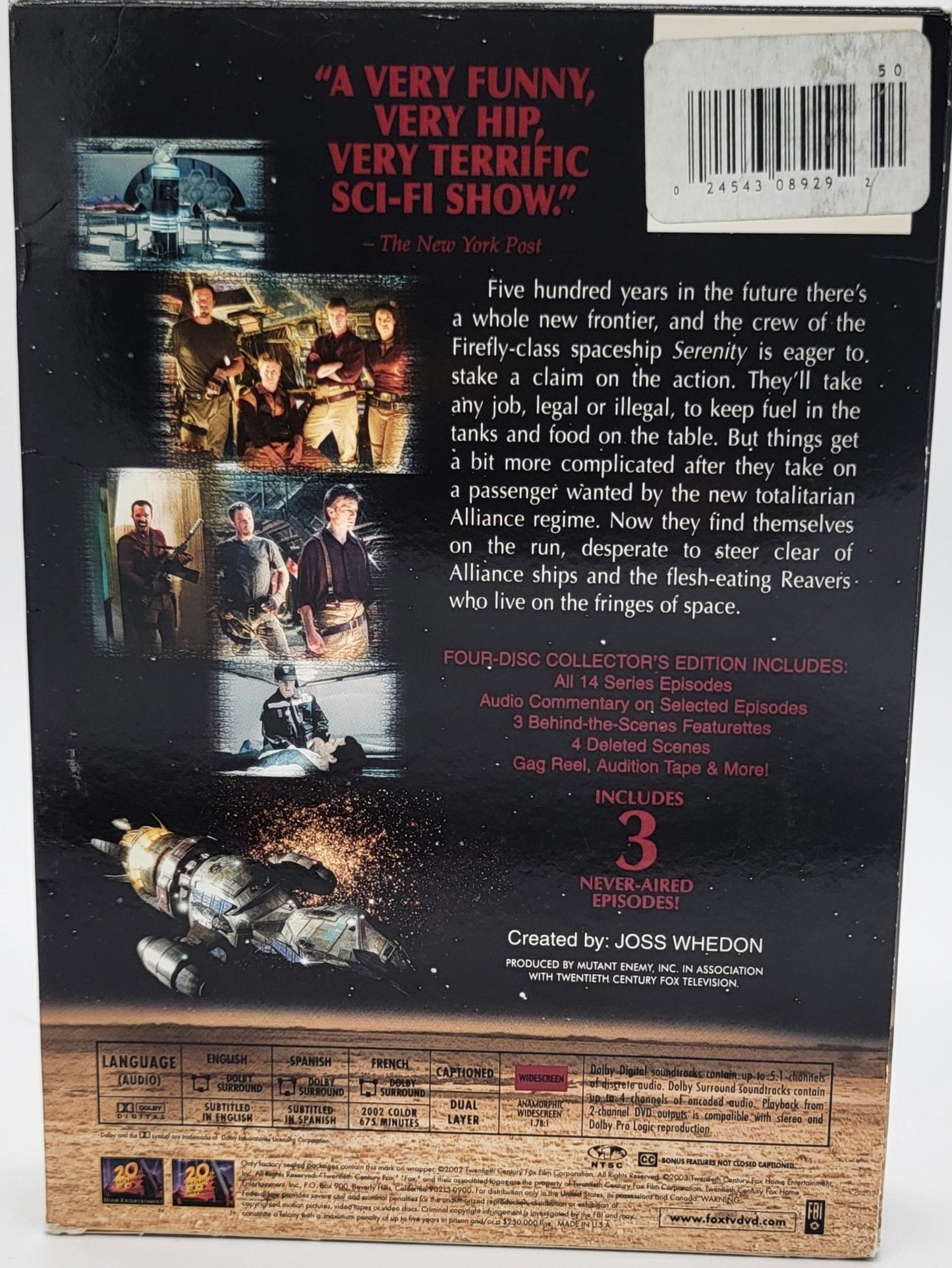 20th Century Fox Home Entertainment - Firefly | The Complete Series | Widescreen | DVD - DVD - Steady Bunny Shop