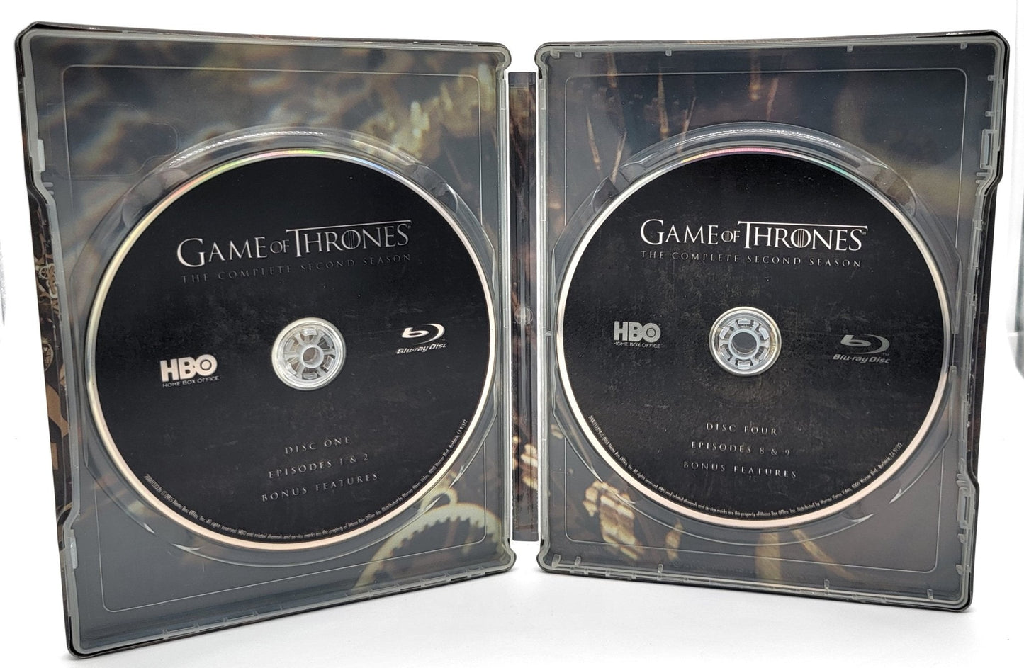 HBO Home Entertainment - Game of Thrones - King's Landing - The Complete Second Season | Blu Ray 5 Disc Set - Limited Edition Collectors Tin Cover - DVD - Steady Bunny Shop