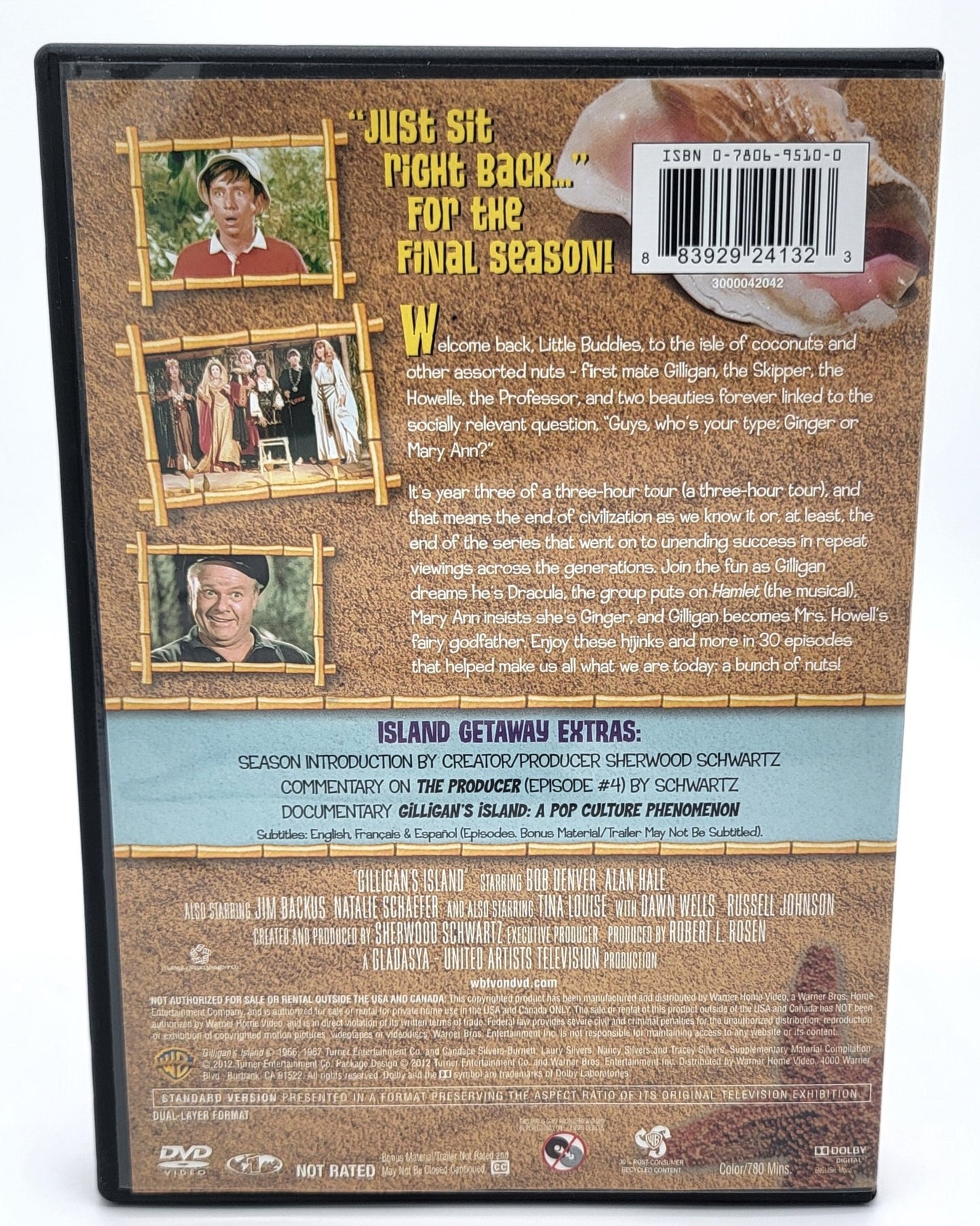 Warner Brothers - Gilligan's Island | DVD | Complete Third Season - DVD - Steady Bunny Shop