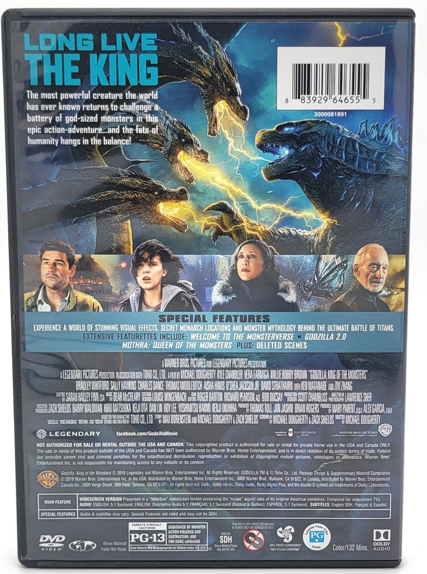 Warner Brothers - Godzilla King of the Monsters | DVD | Widescreen - DVD - Steady Bunny Shop