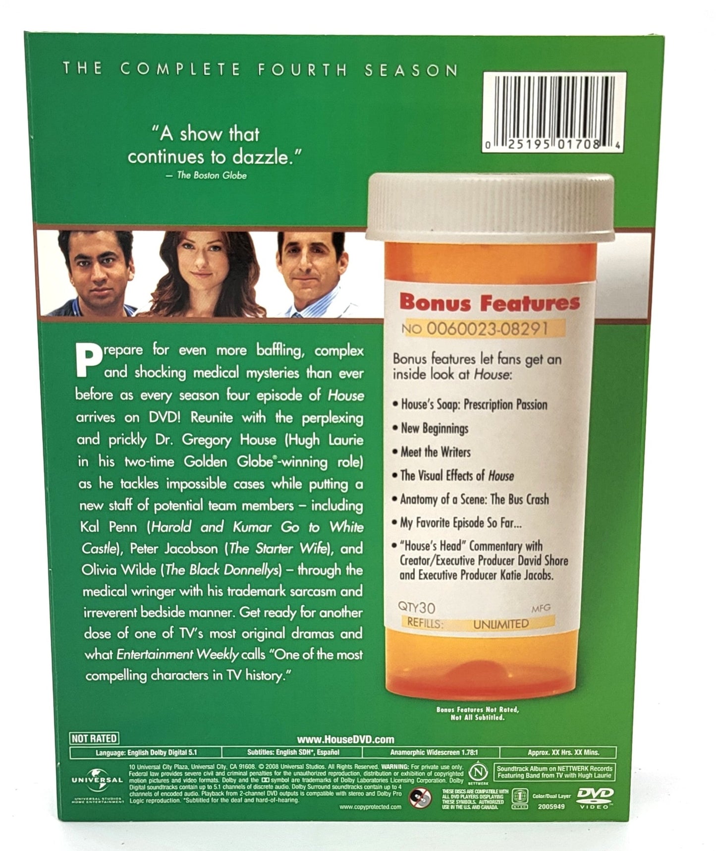 Universal Pictures Home Entertainment - House M.D. - Season Four - Box Set | DVD \ Bonus Features - DVD - Steady Bunny Shop