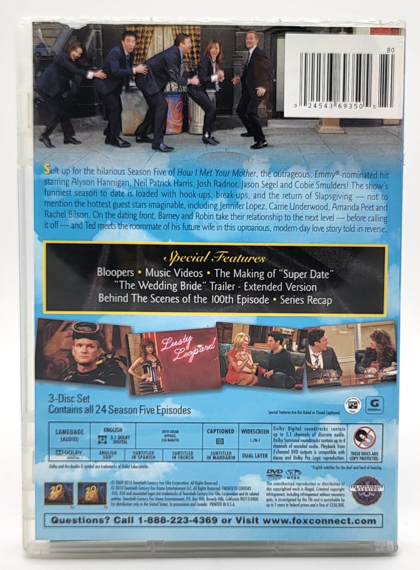 20th Century Fox Home Entertainment - How I met your mother | DVD | Complete Season 5 - DVD - Steady Bunny Shop