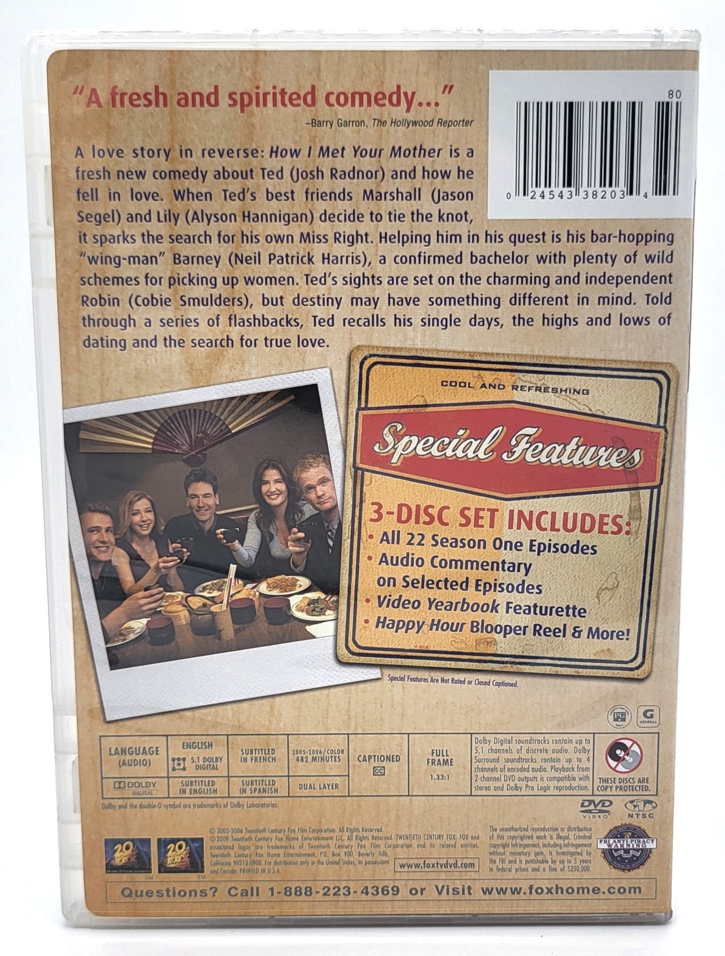 20th Century Fox Home Entertainment - How I Met Your Mother | DVD | The Complete First Season - 3 Disc Set - DVD - Steady Bunny Shop