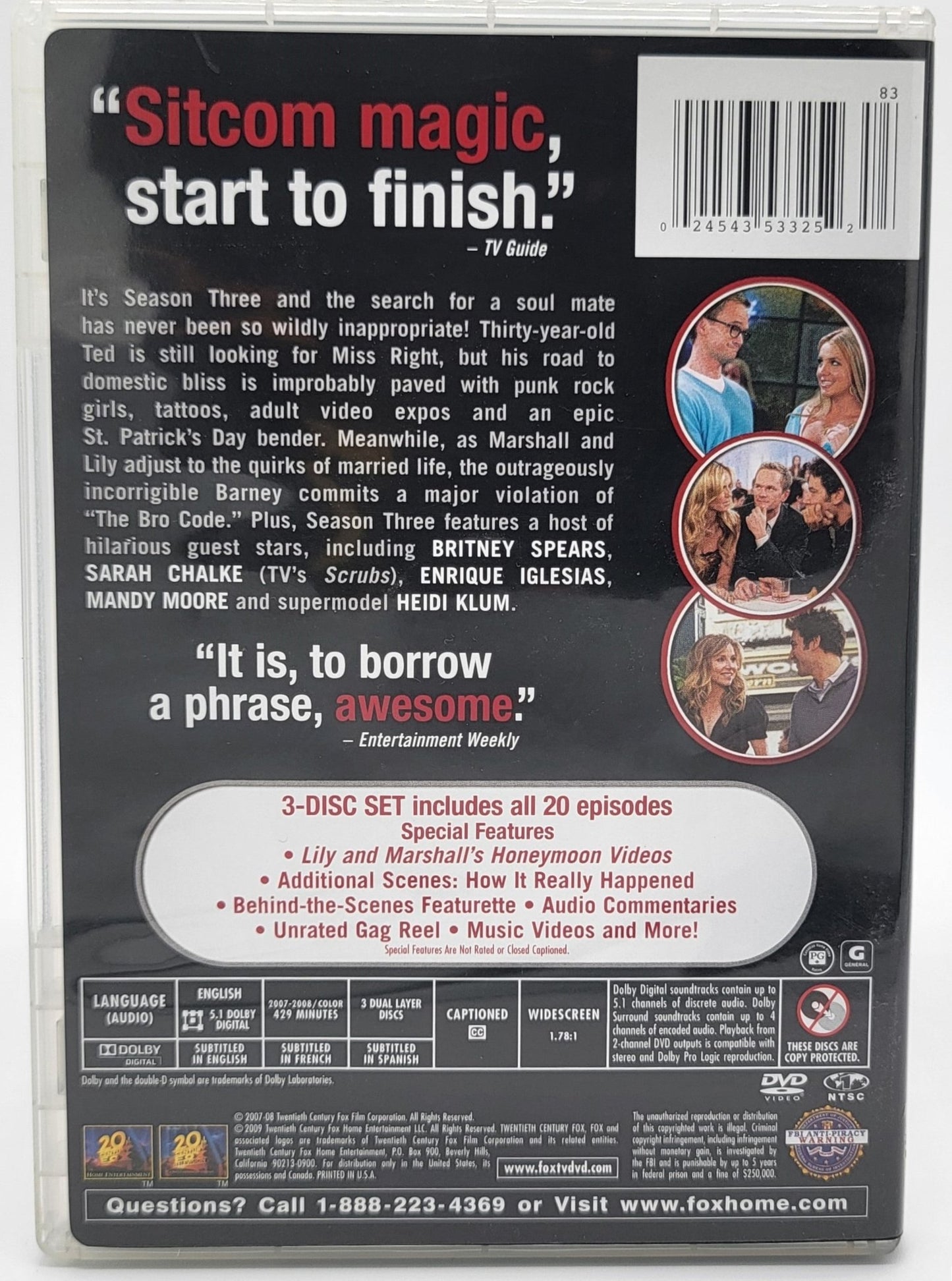 20th Century Fox Home Entertainment - How I met your mother | DVD | The Complete Season 3 - DVD - Steady Bunny Shop