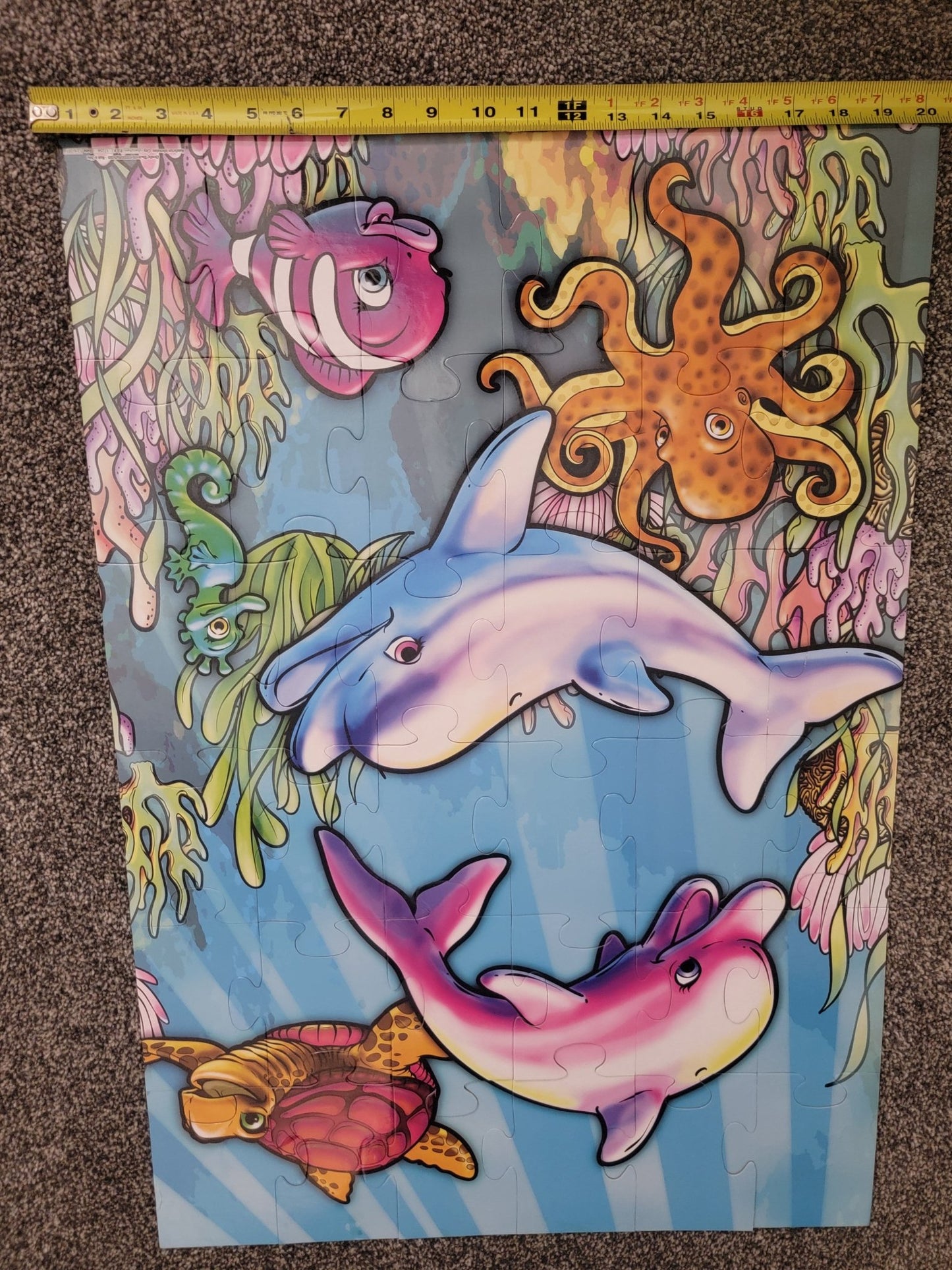 Steady Bunny Shop - Large Puzzle | Dolphins | 24 Pieces - Jigsaw Puzzle - Steady Bunny Shop