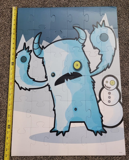 Steady Bunny Shop - Large Puzzle | Snow Monster | 24 Pieces - Jigsaw Puzzle - Steady Bunny Shop