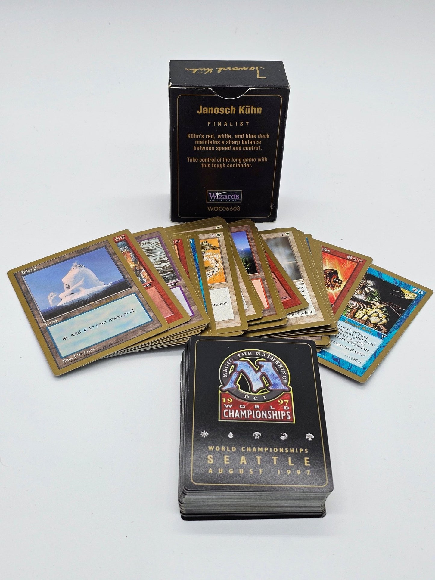 Wizards Of The Coast - Magic The Gathering | Janosch Kühn World Championship Deck 1997 | Complete - Collectible Card Game - Steady Bunny Shop