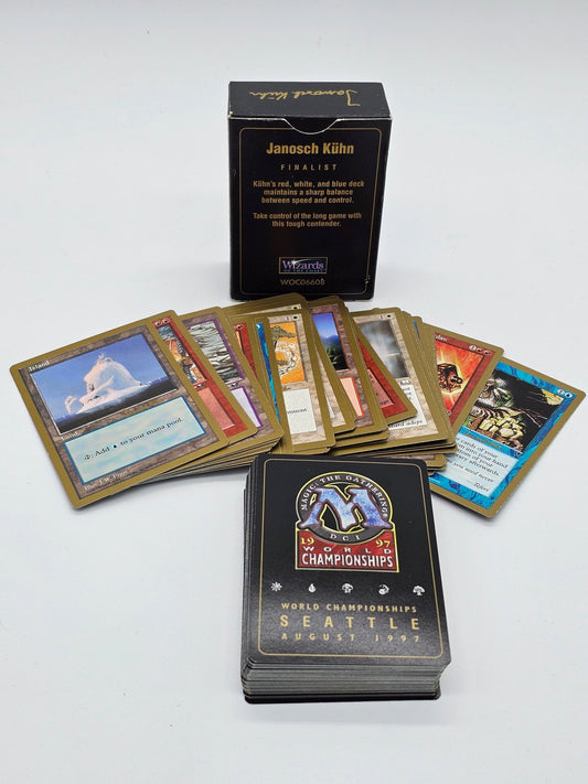 Wizards Of The Coast - Magic The Gathering | Janosch Kühn World Championship Deck 1997 | Complete - Collectible Card Game - Steady Bunny Shop
