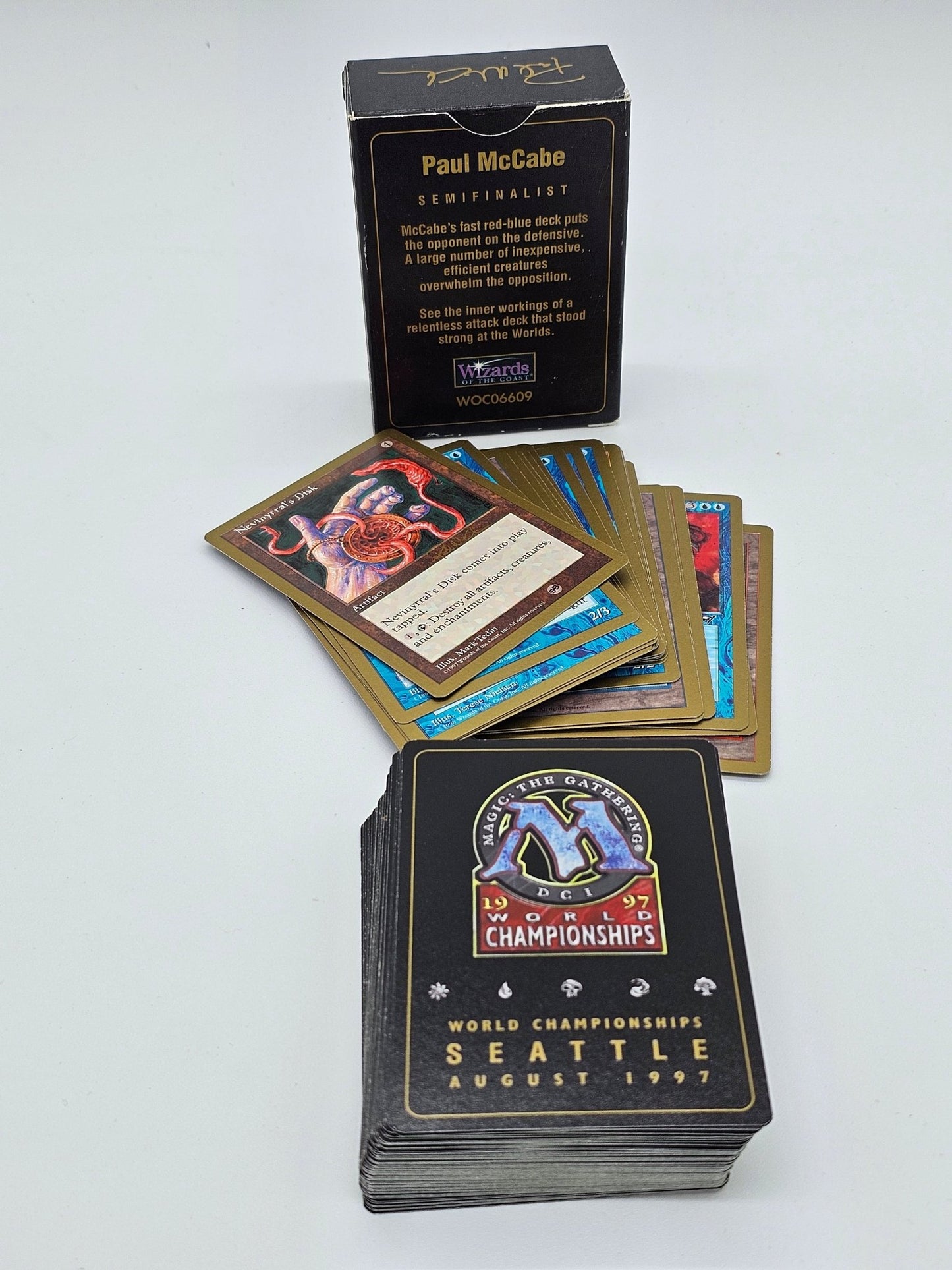 Wizards Of The Coast - Magic The Gathering | Paul McCabe World Championship Deck 1997 | Complete - Collectible Card Game - Steady Bunny Shop