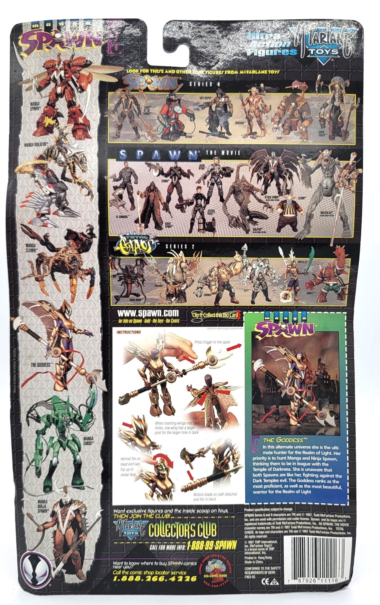McFarlane's Toys - Manga Spawn Ultra Action Figure - The Goddess 1997 | Todd McFarlane's | Vintage Action Figure - Action Figures - Steady Bunny Shop