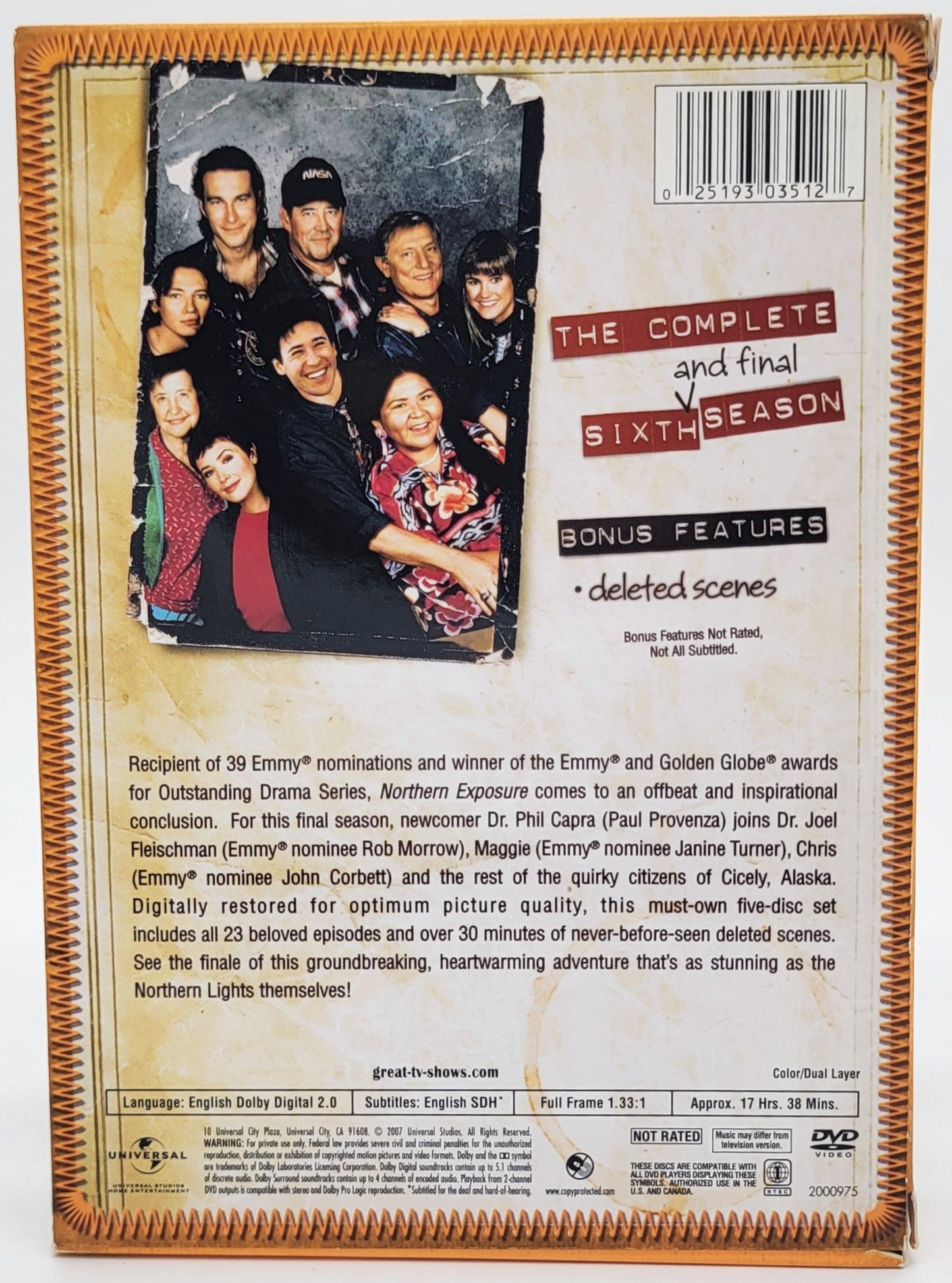Universal Pictures Home Entertainment - Northern Exposure | DVD | The Complete 6 Season - DVD - Steady Bunny Shop