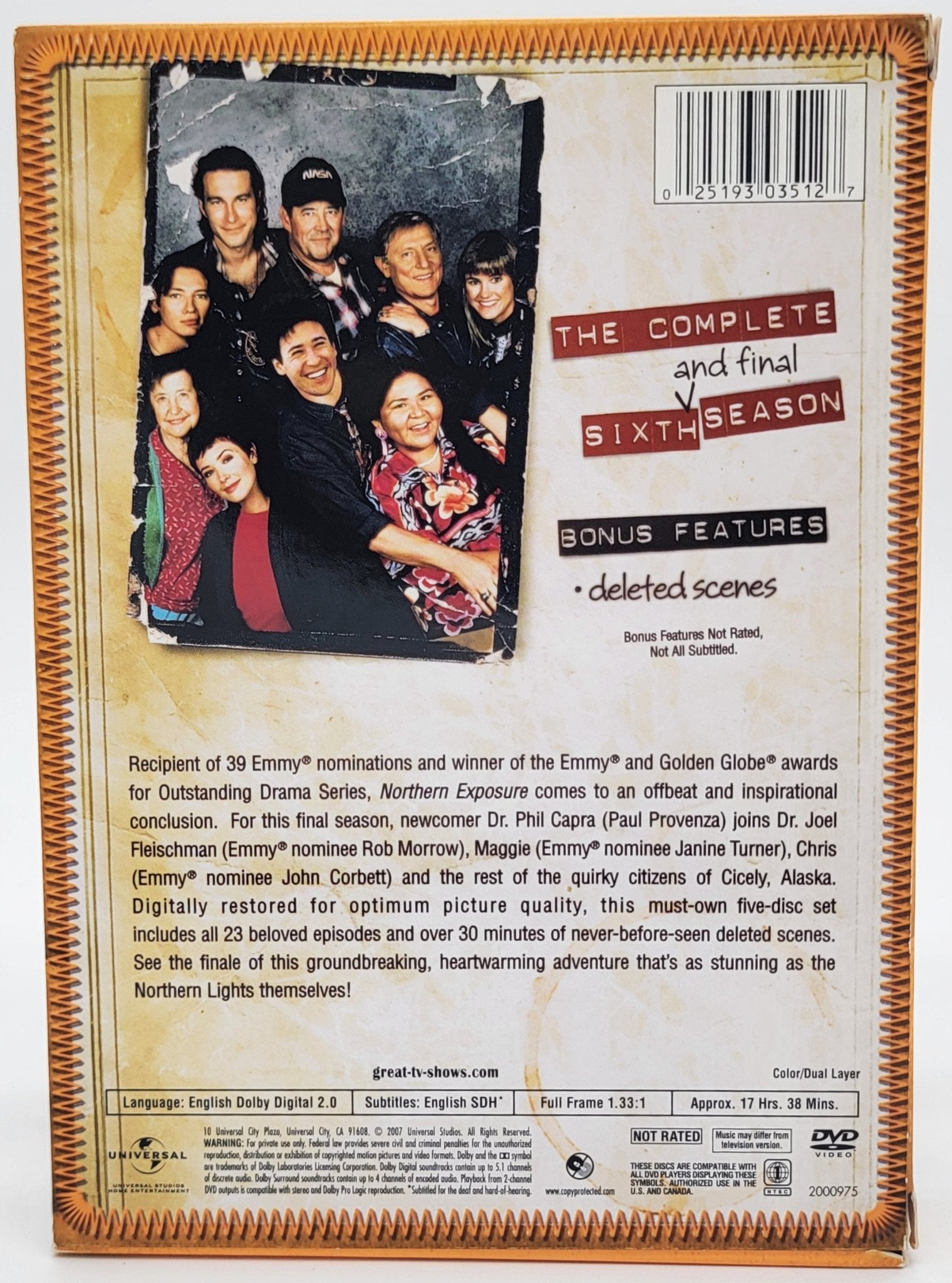 Universal Pictures Home Entertainment - Northern Exposure | DVD | The Complete 6 Season - DVD - Steady Bunny Shop